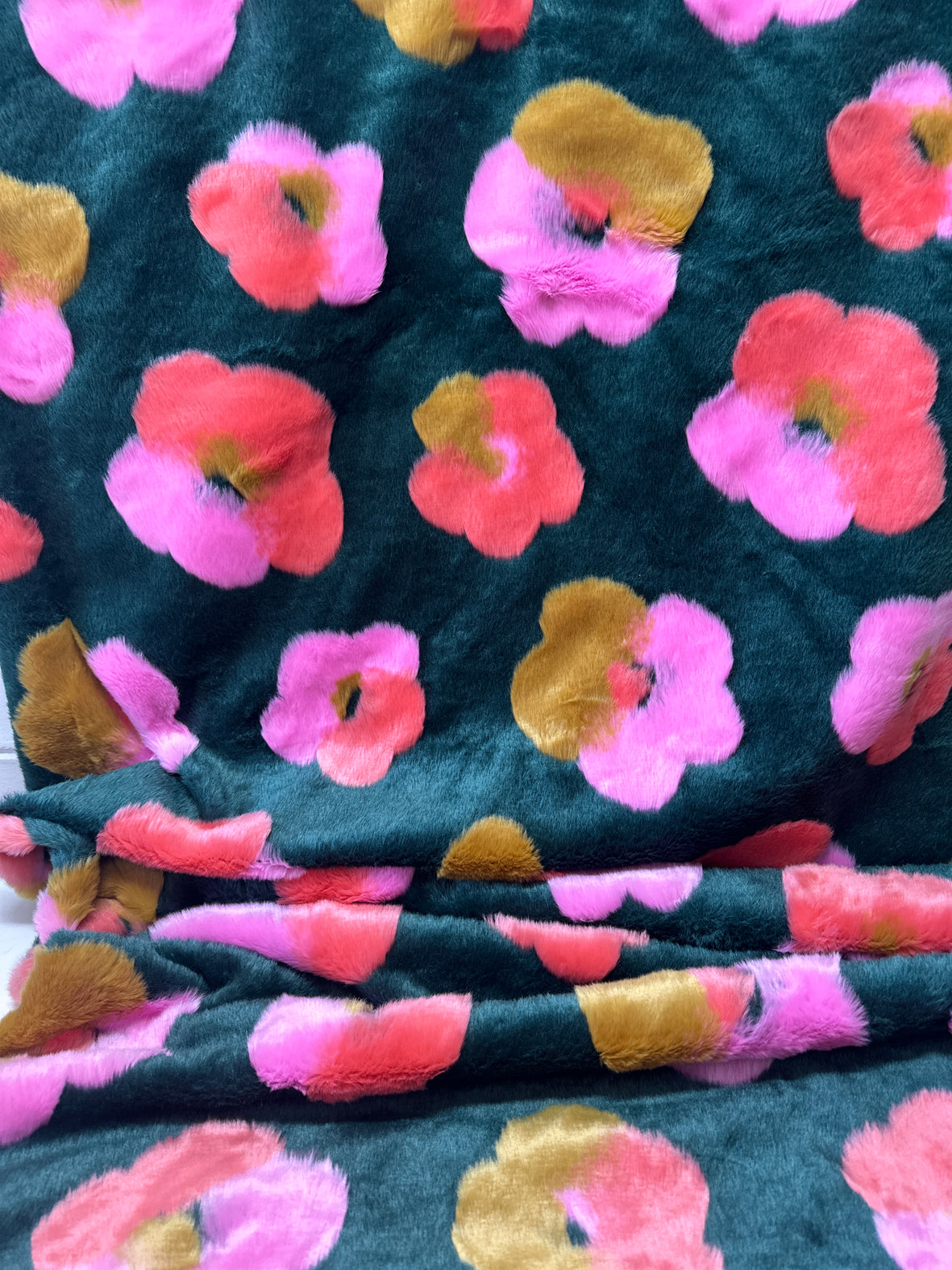 160cms FAUX Fur Fabric Bright & Loud MODERN