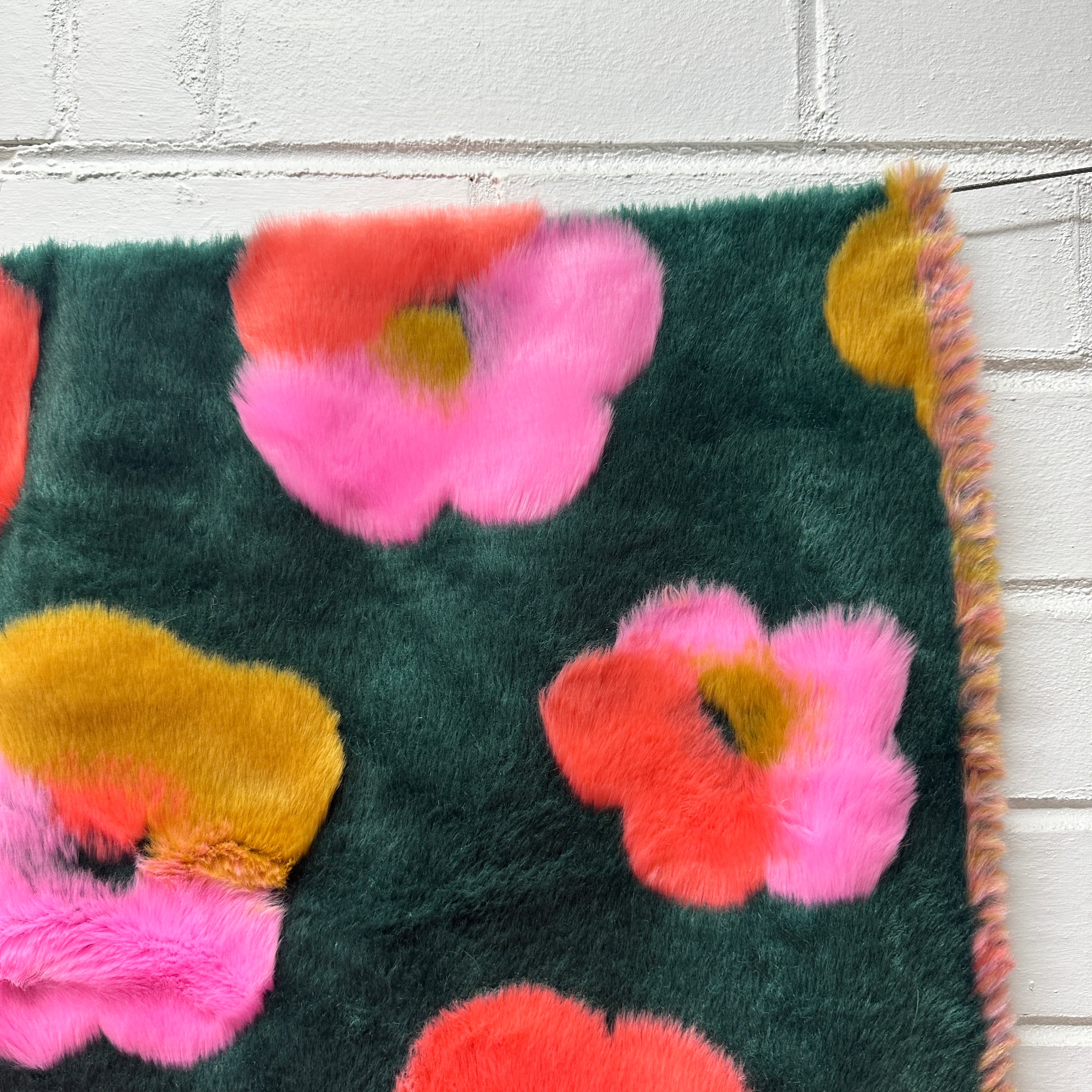 160cms FAUX Fur Fabric Bright & Loud MODERN