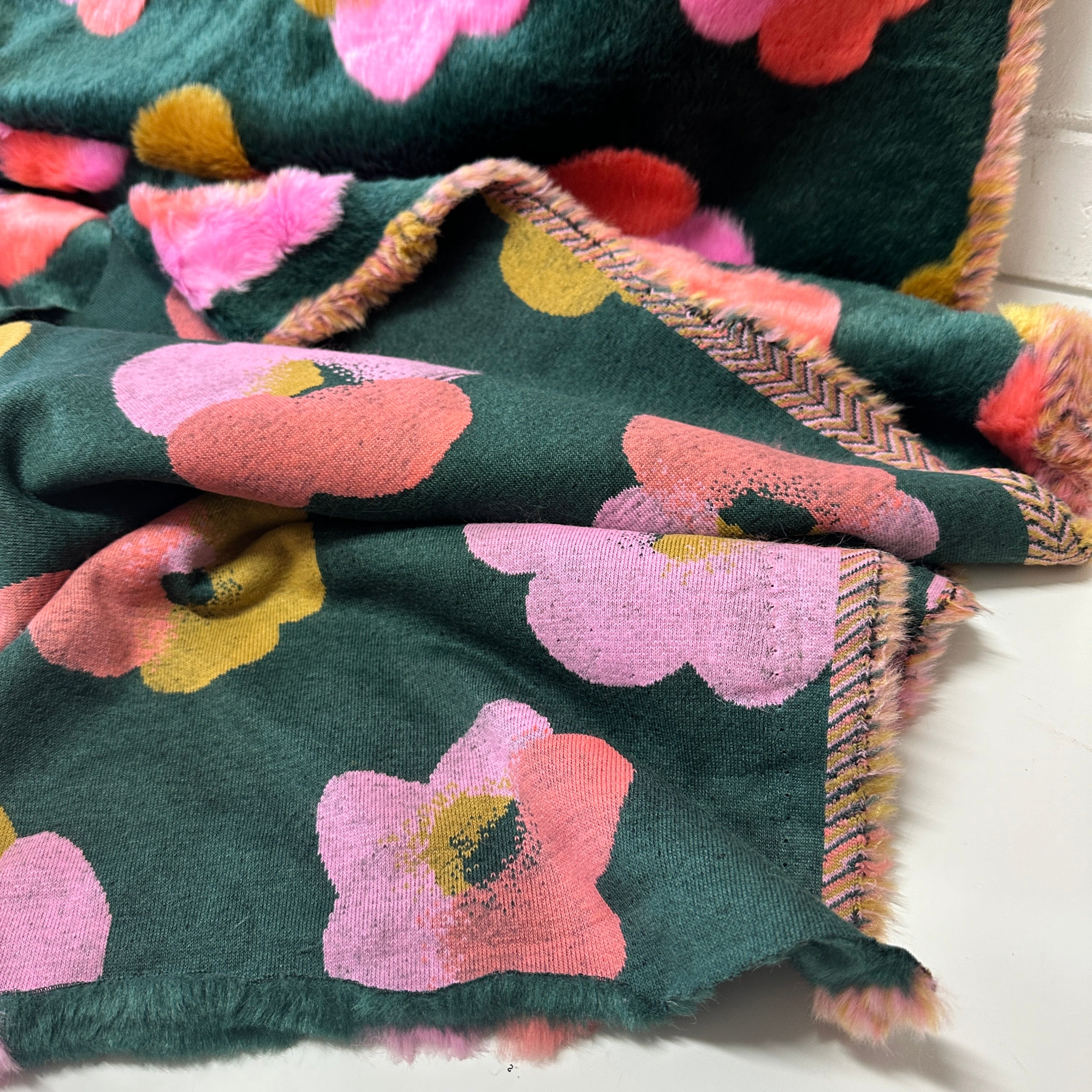 160cms FAUX Fur Fabric Bright & Loud MODERN
