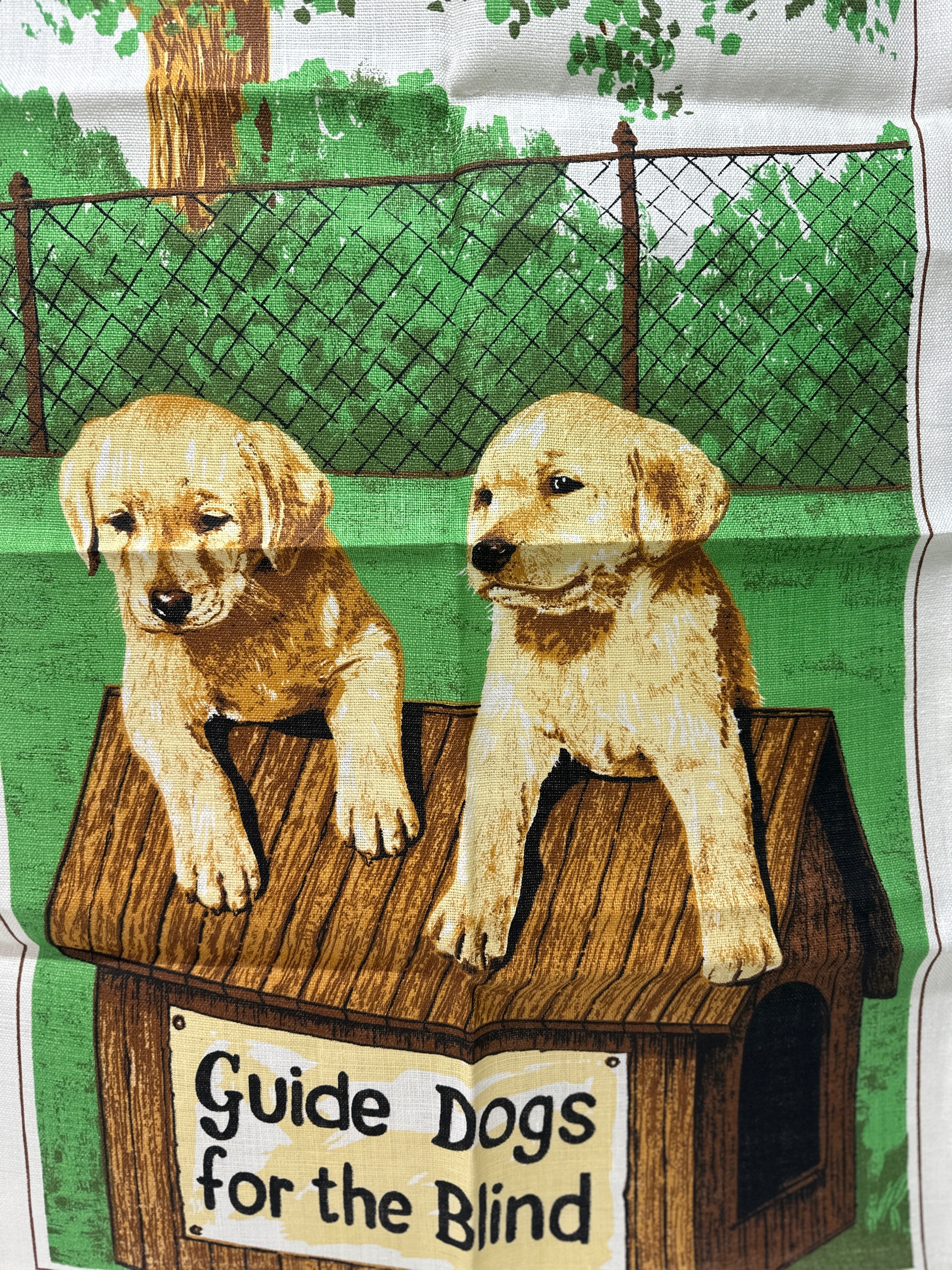 UNUSED Guide Dogs Collectable Tea Towel