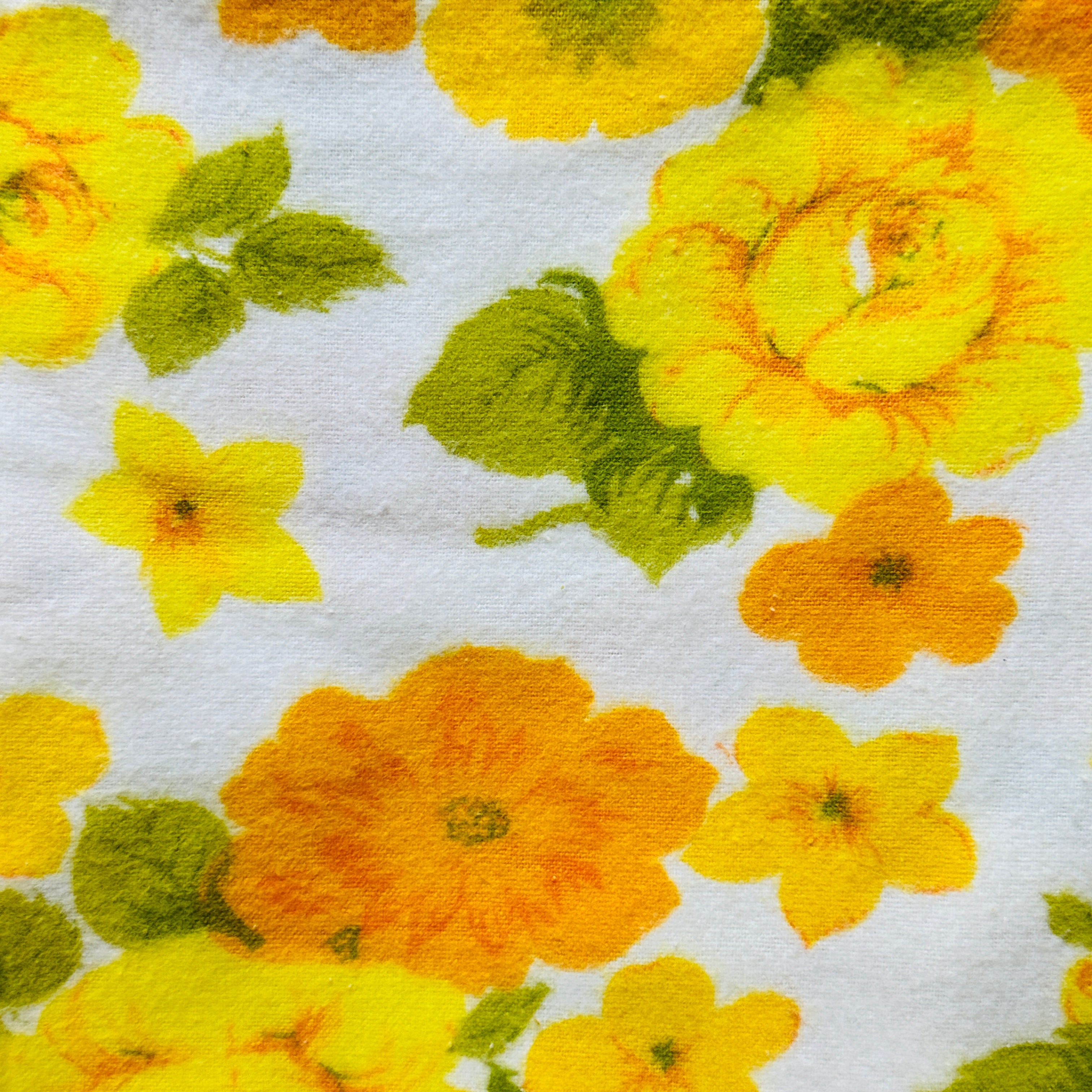 UNUSED Vintage Retro Brushed Cotton Sheet Fabric