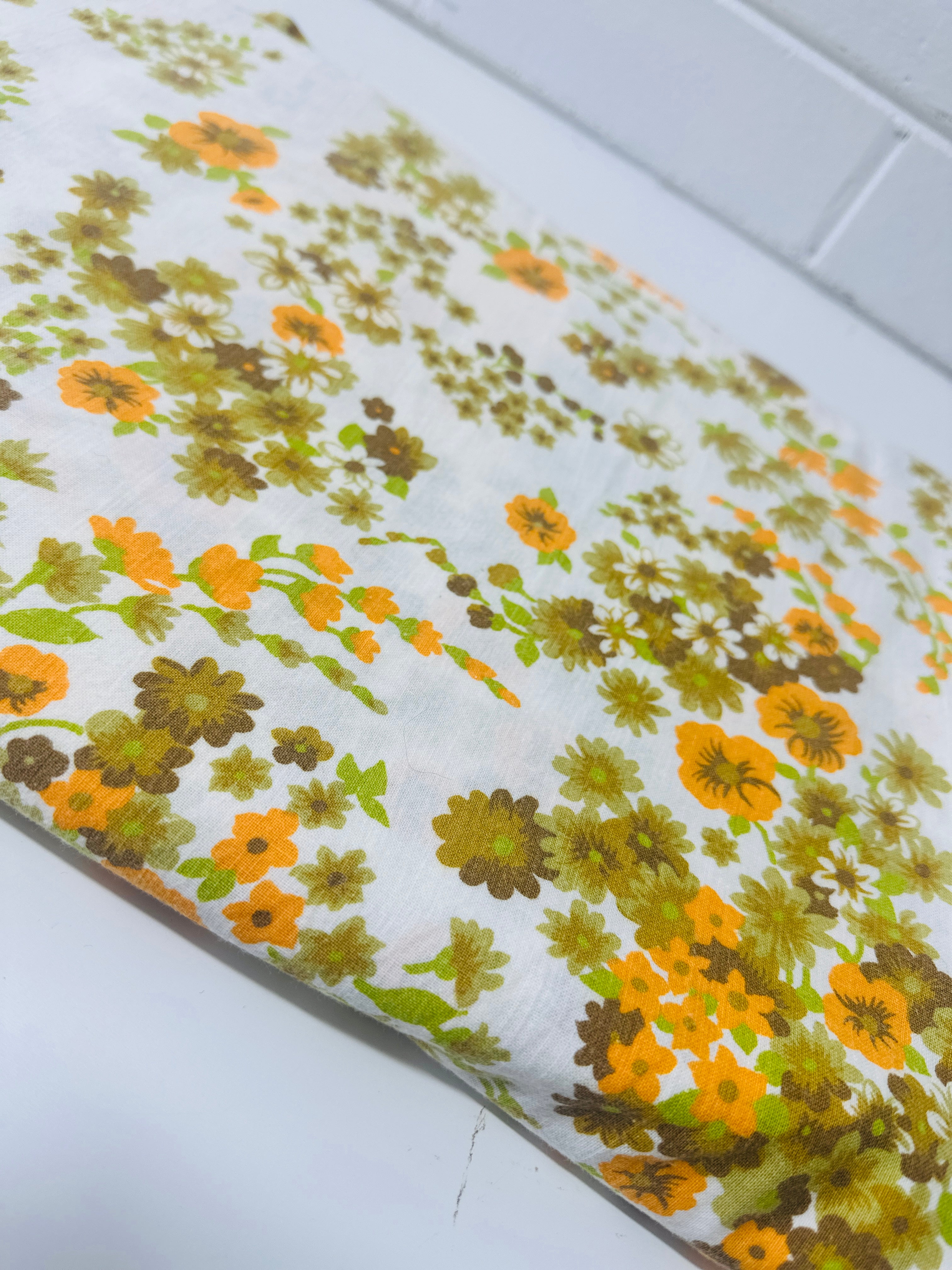 Vintage Cotton Sheet Fabric
