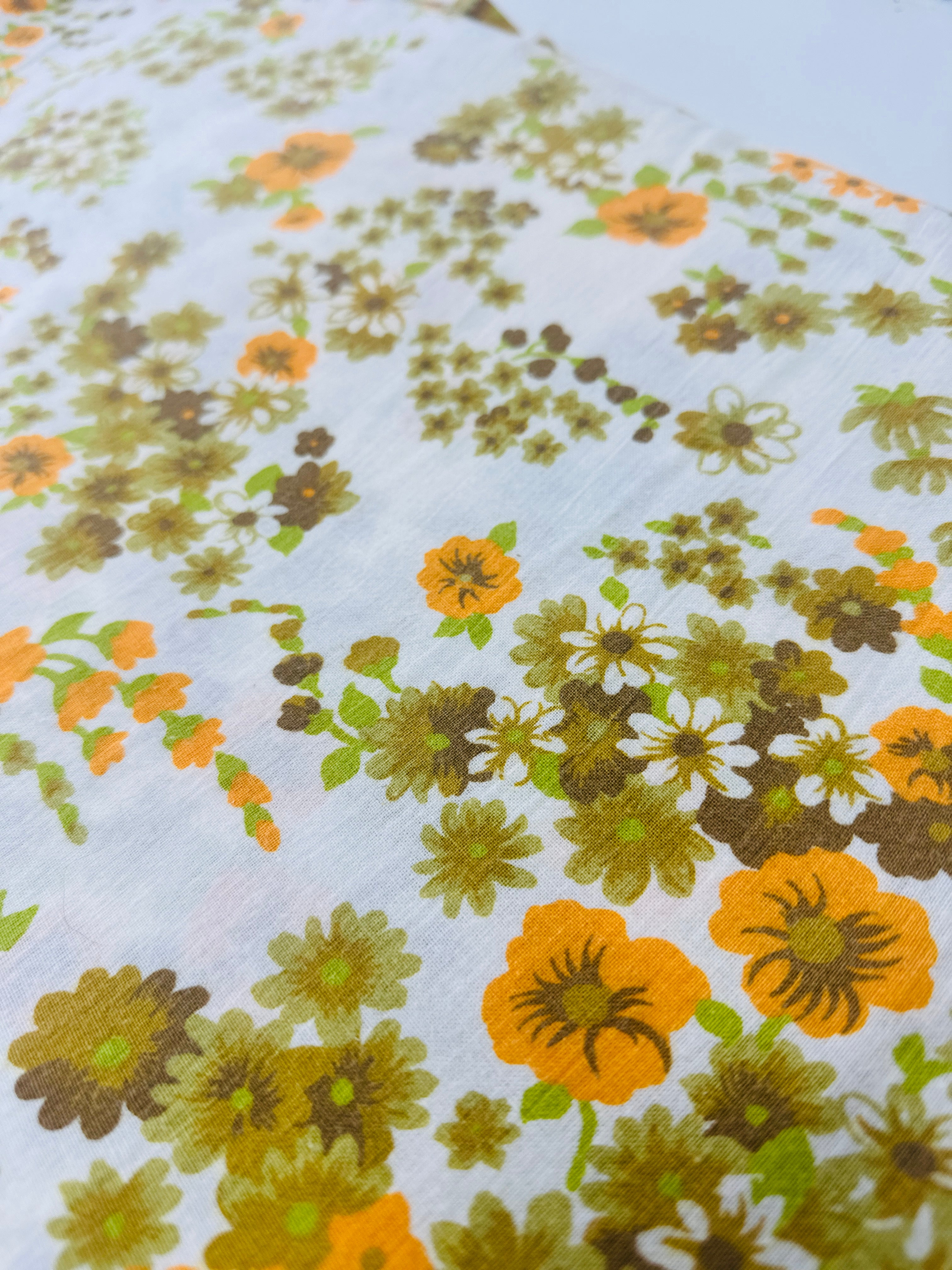 Vintage Cotton Sheet Fabric