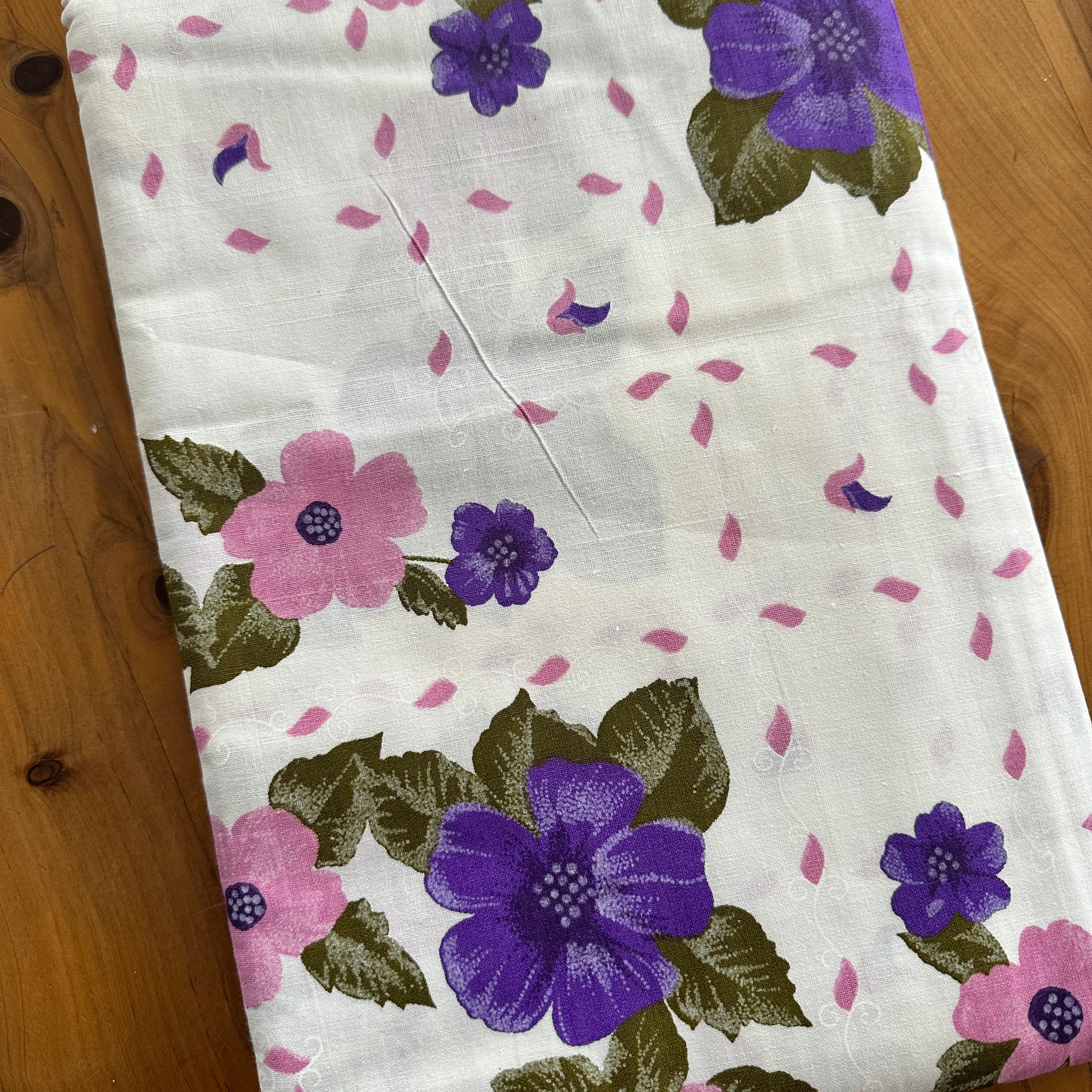 254cms ALL COTTON Unused Vintage Sheets One