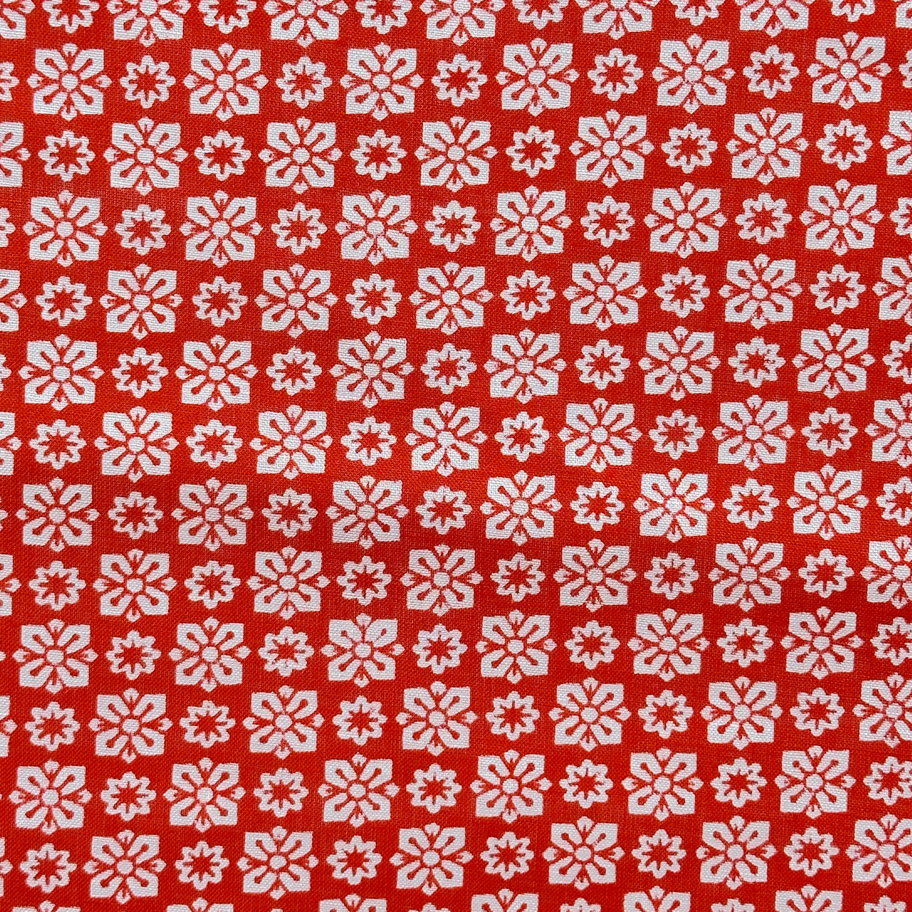 280cms Light Weight Vintage Cotton Fabric RED