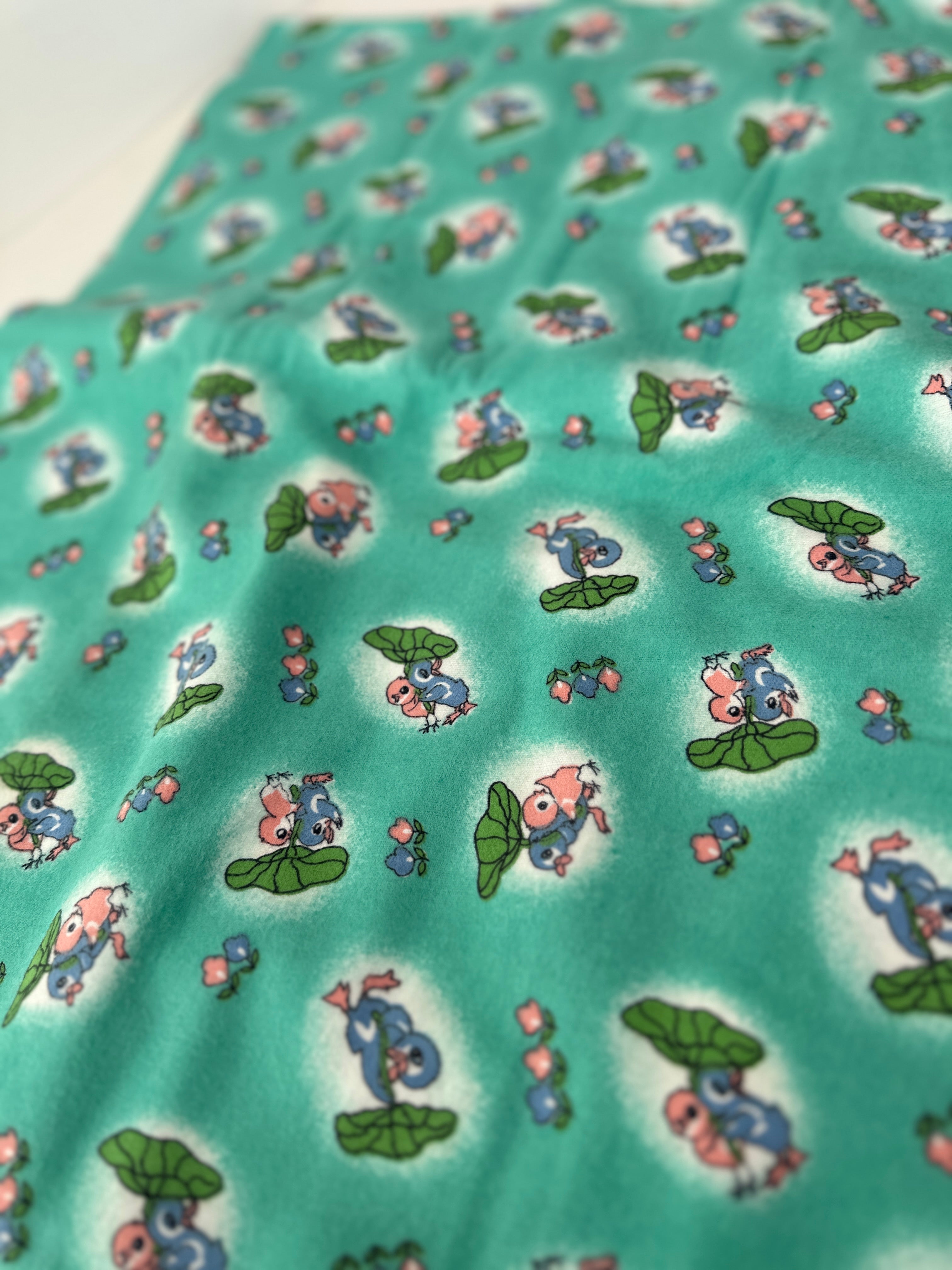 210cms Cute UNUSED Vintage Novelty Fabric