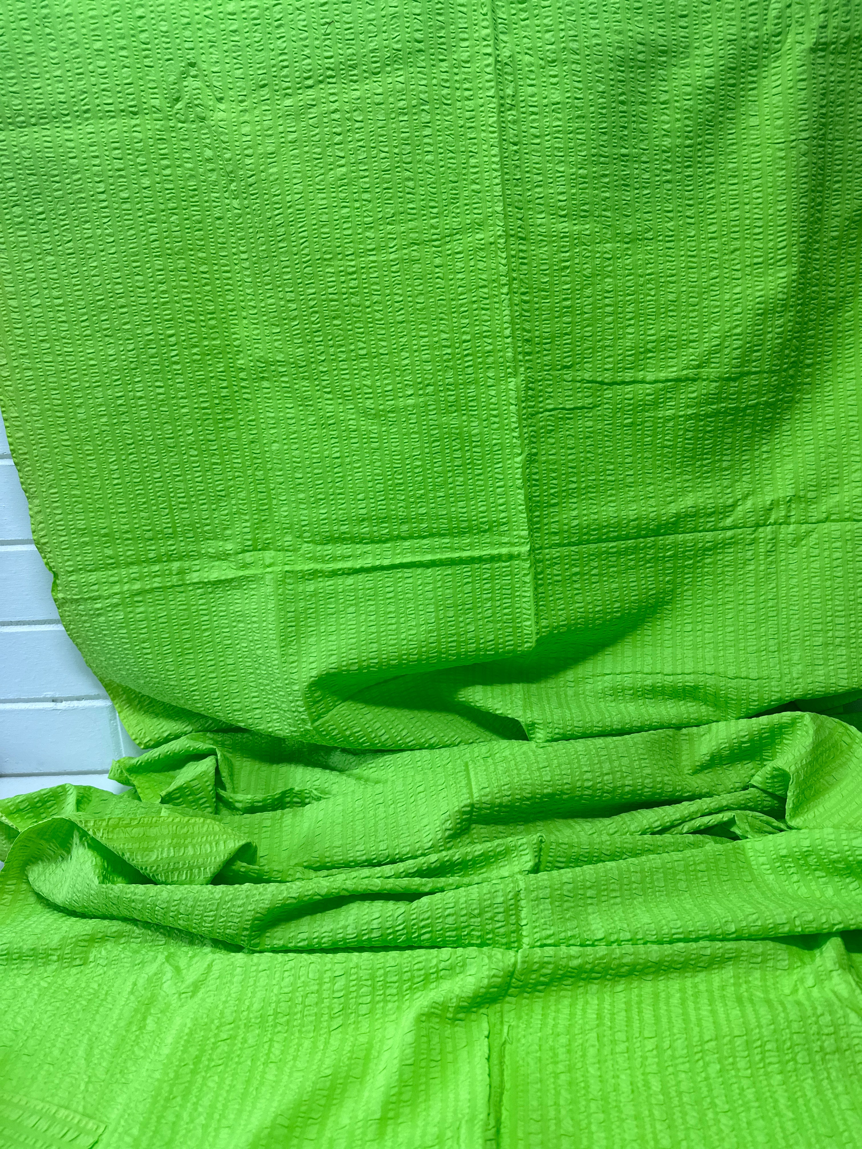 260cms Bright Green Vintage Fabric