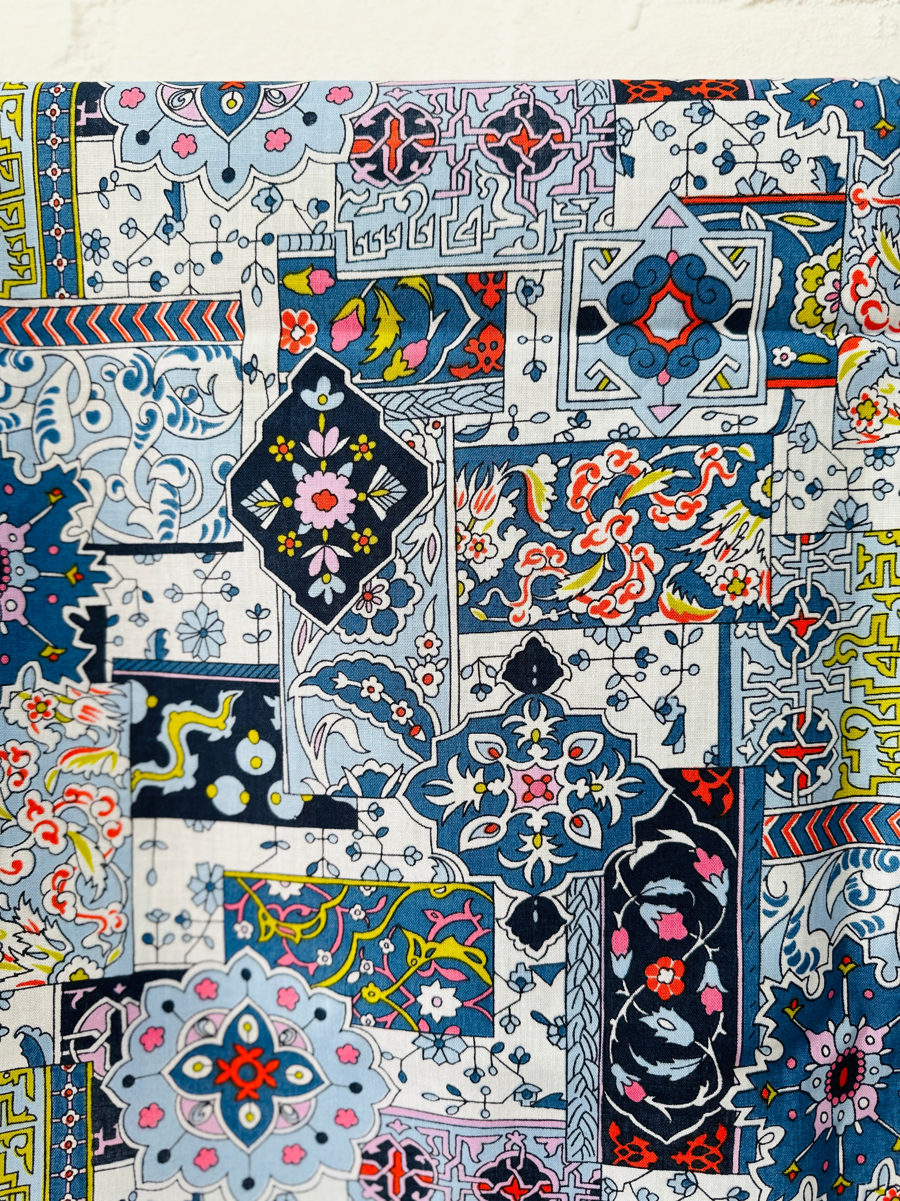 300cms Adorable Blues Floral MODERN Fabric