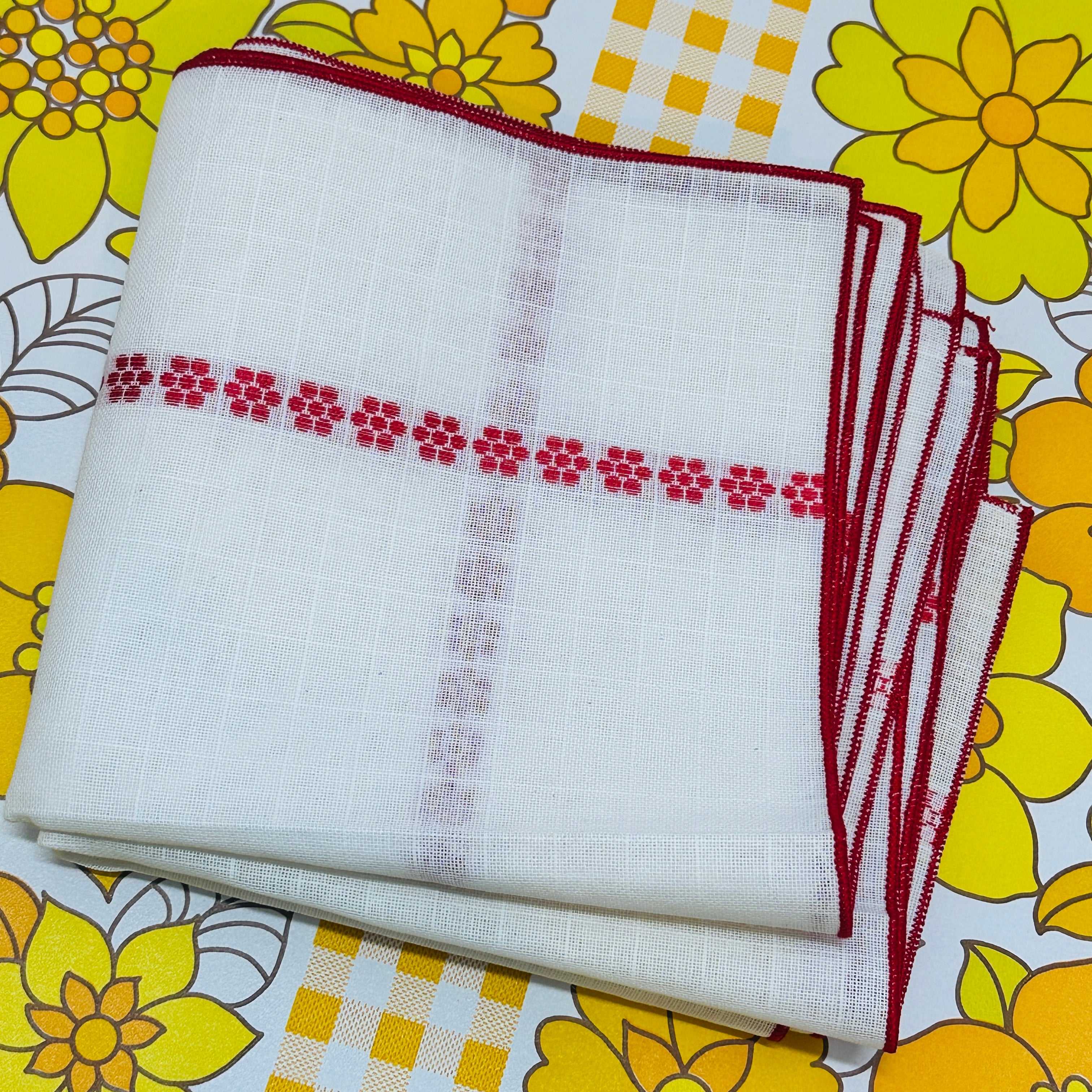 Set of TEN Unused Vintage Napkins Serviettes