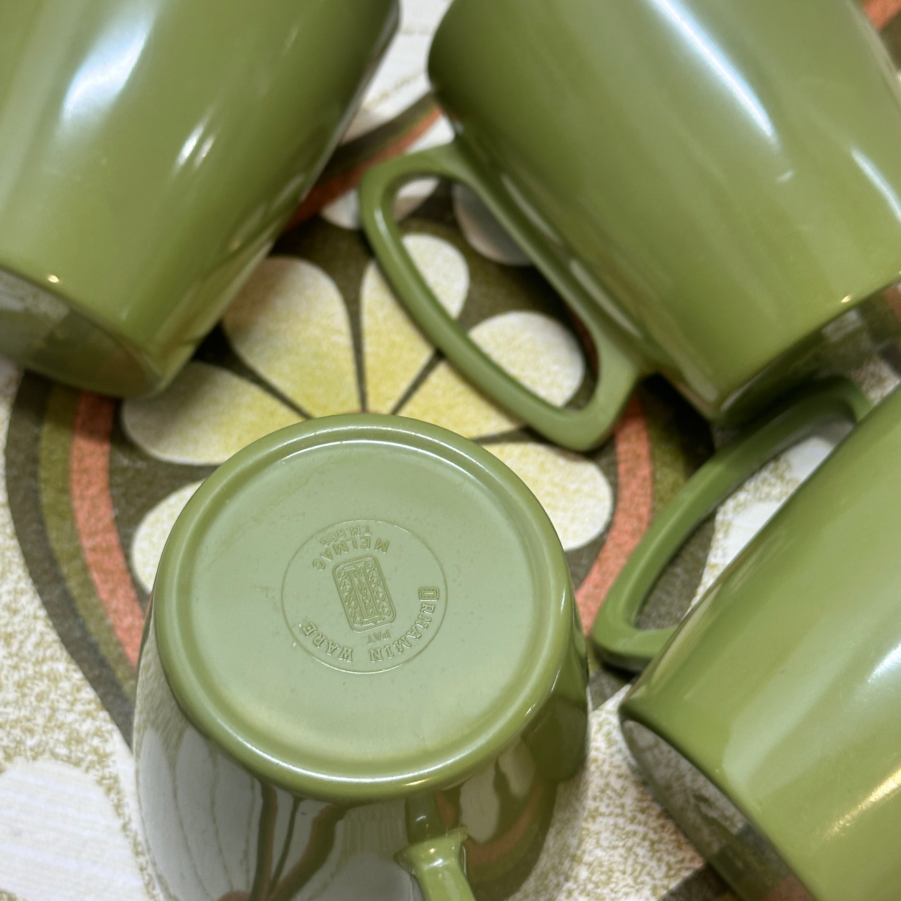 Retro Melmac Mugs Camping Caravan