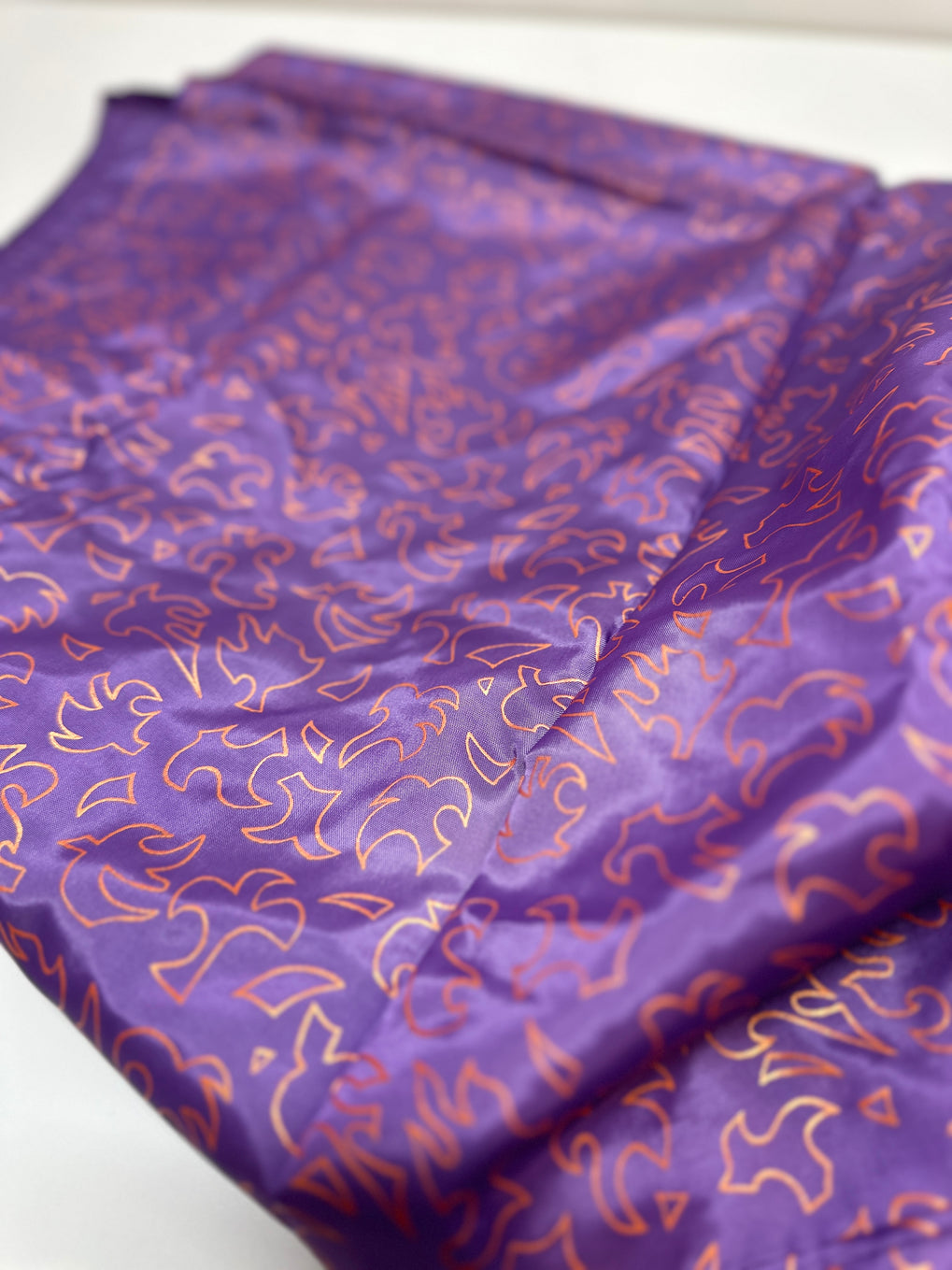 320cms Wonderful Silky Bright Purple Fabric