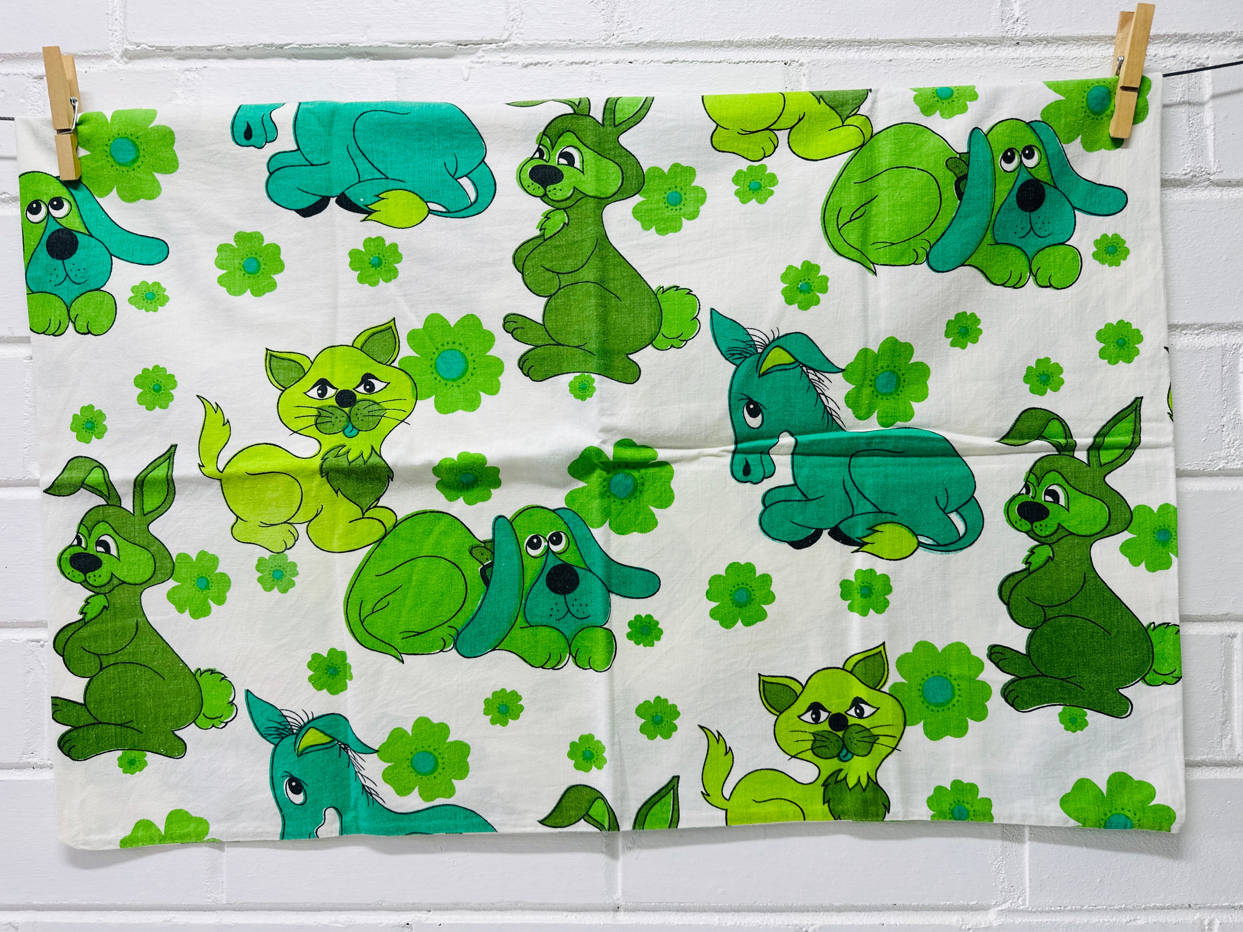 Vintage Children's Pillow Case Cotton