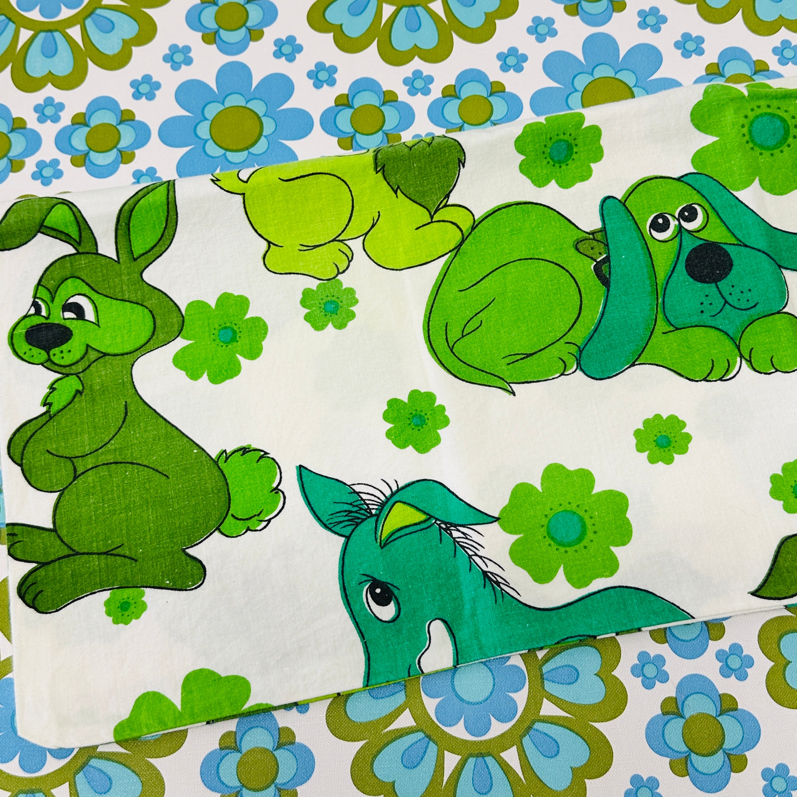 Vintage Children's Pillow Case Cotton