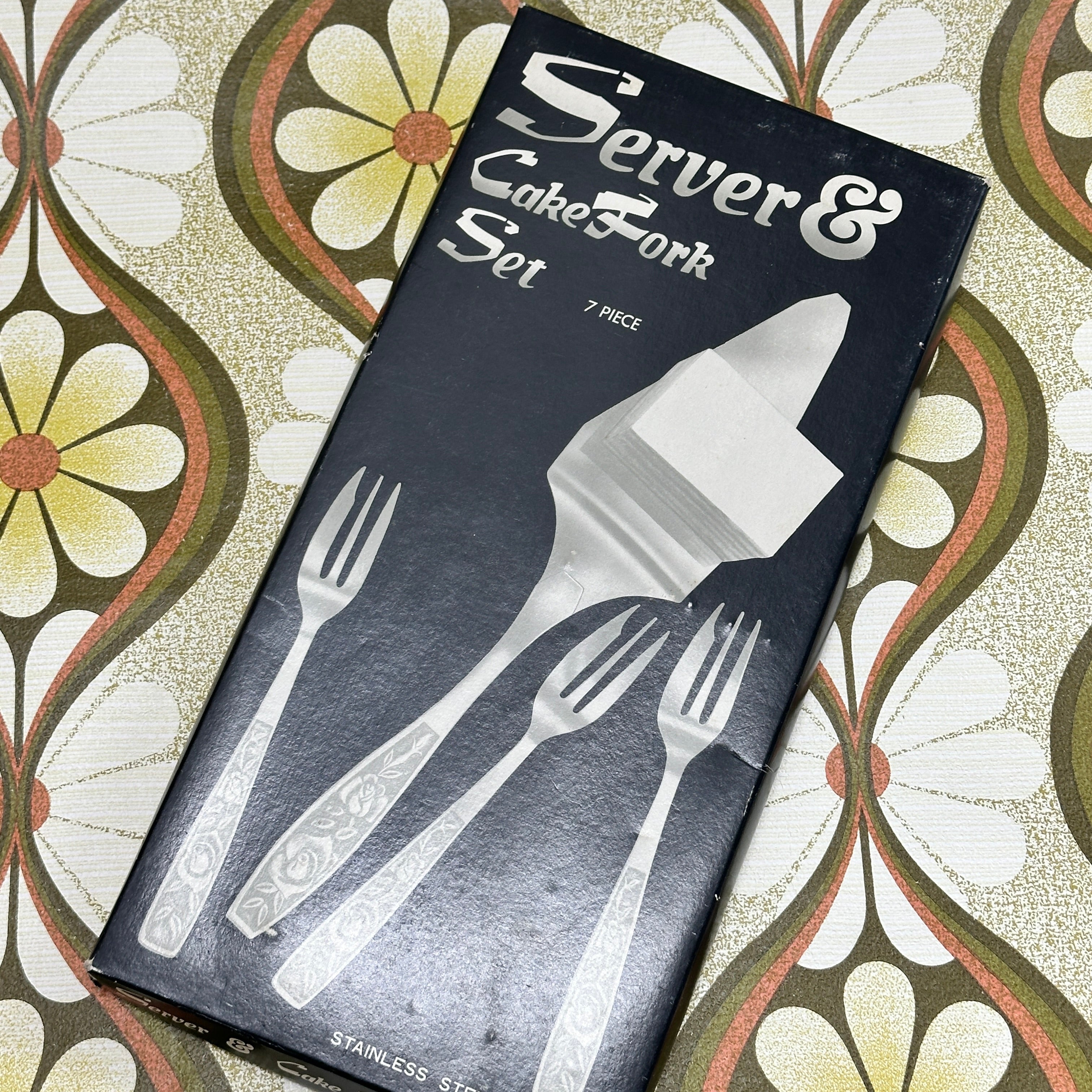 RETRO Stainless Steel Cake Fork Set