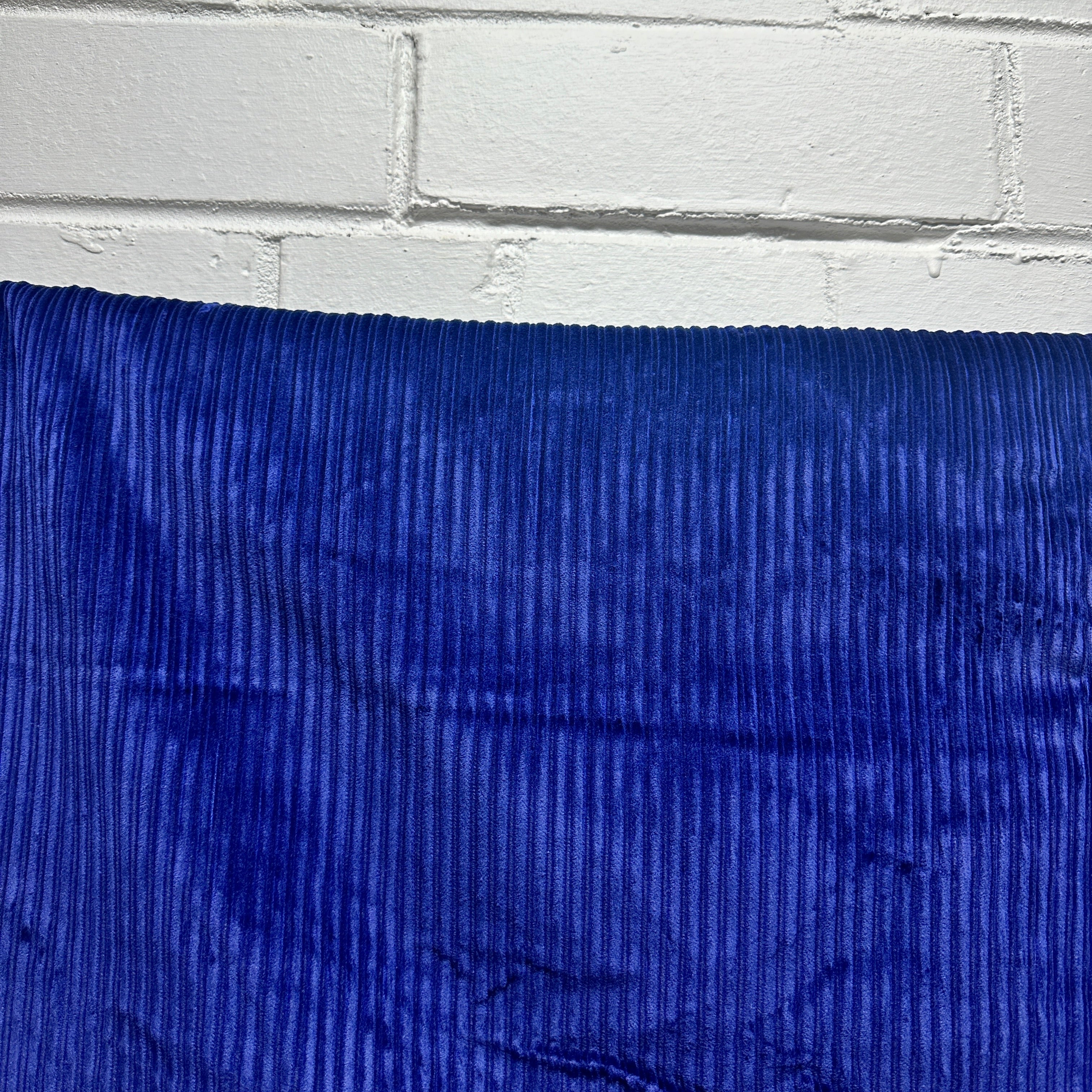 450cms Large Lot of Navy Blue Cord Fabric