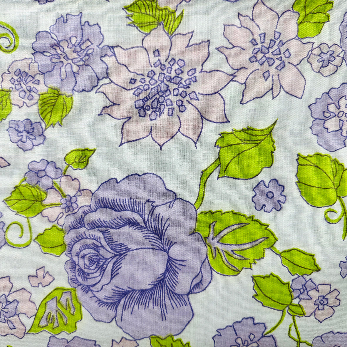 150cms UNUSED Vintage Cotton Sheet FABRIC