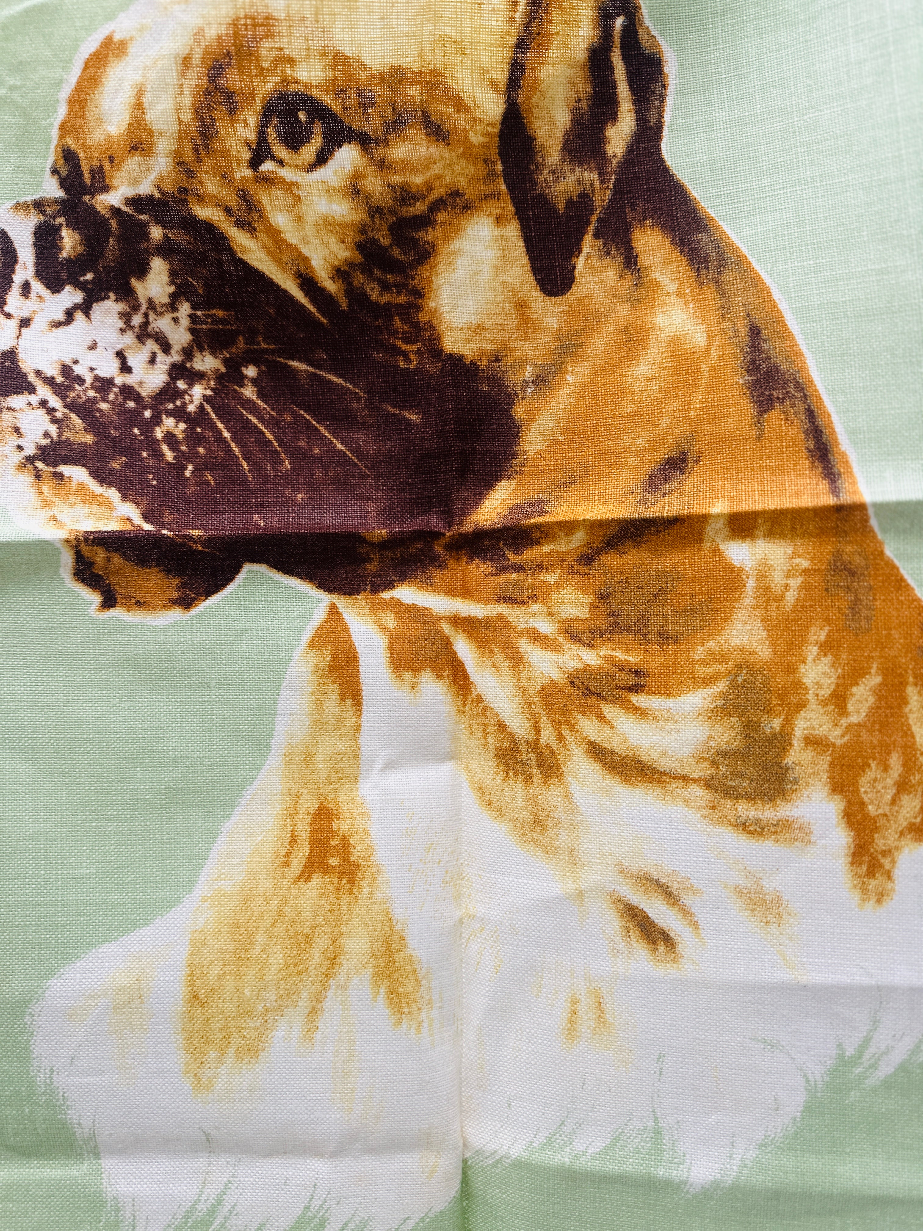 ULSTER Vintage Linen Tea Towel DOG