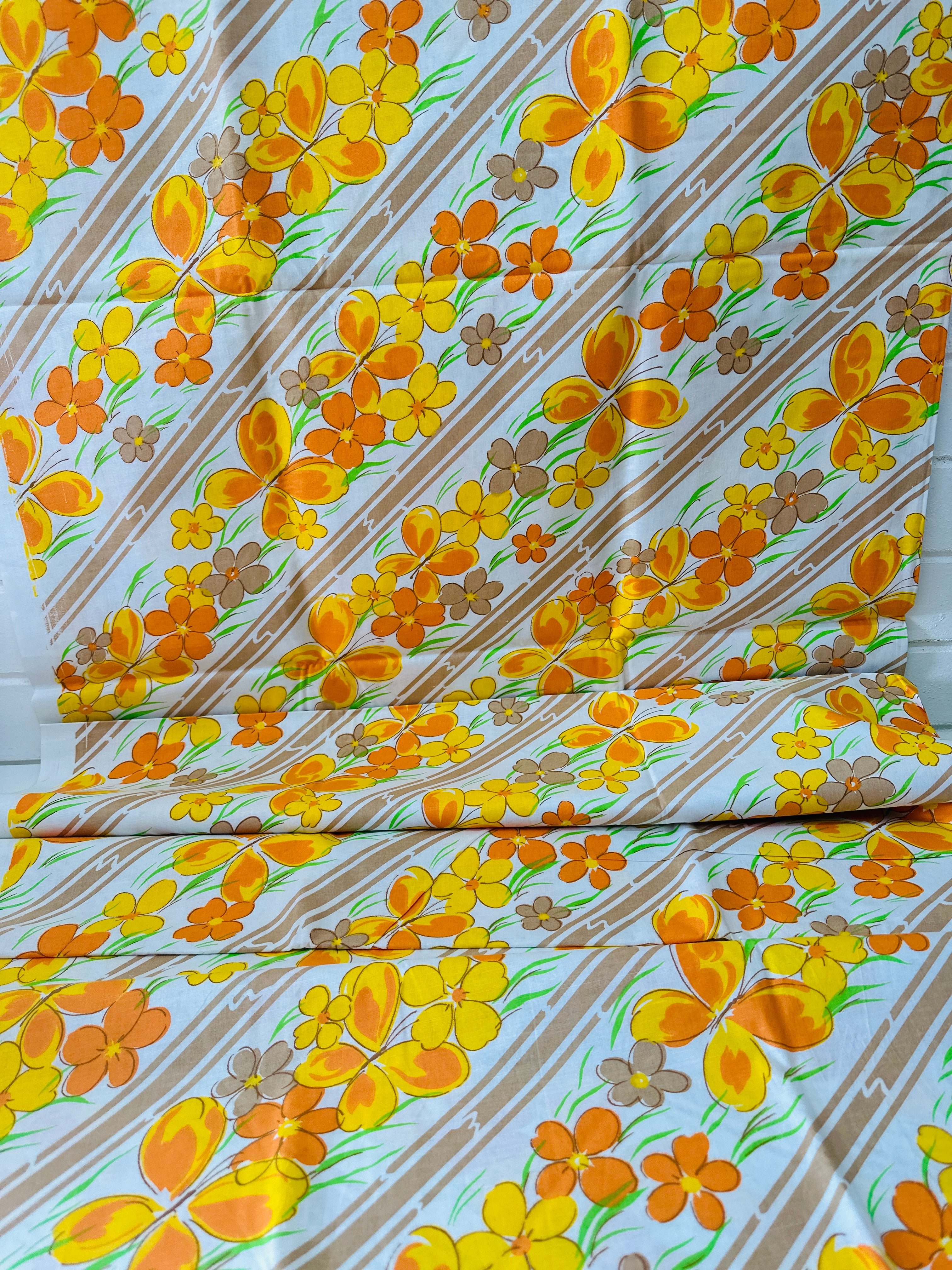 240cms Amazing All Cotton Vintage FABRIC Unused