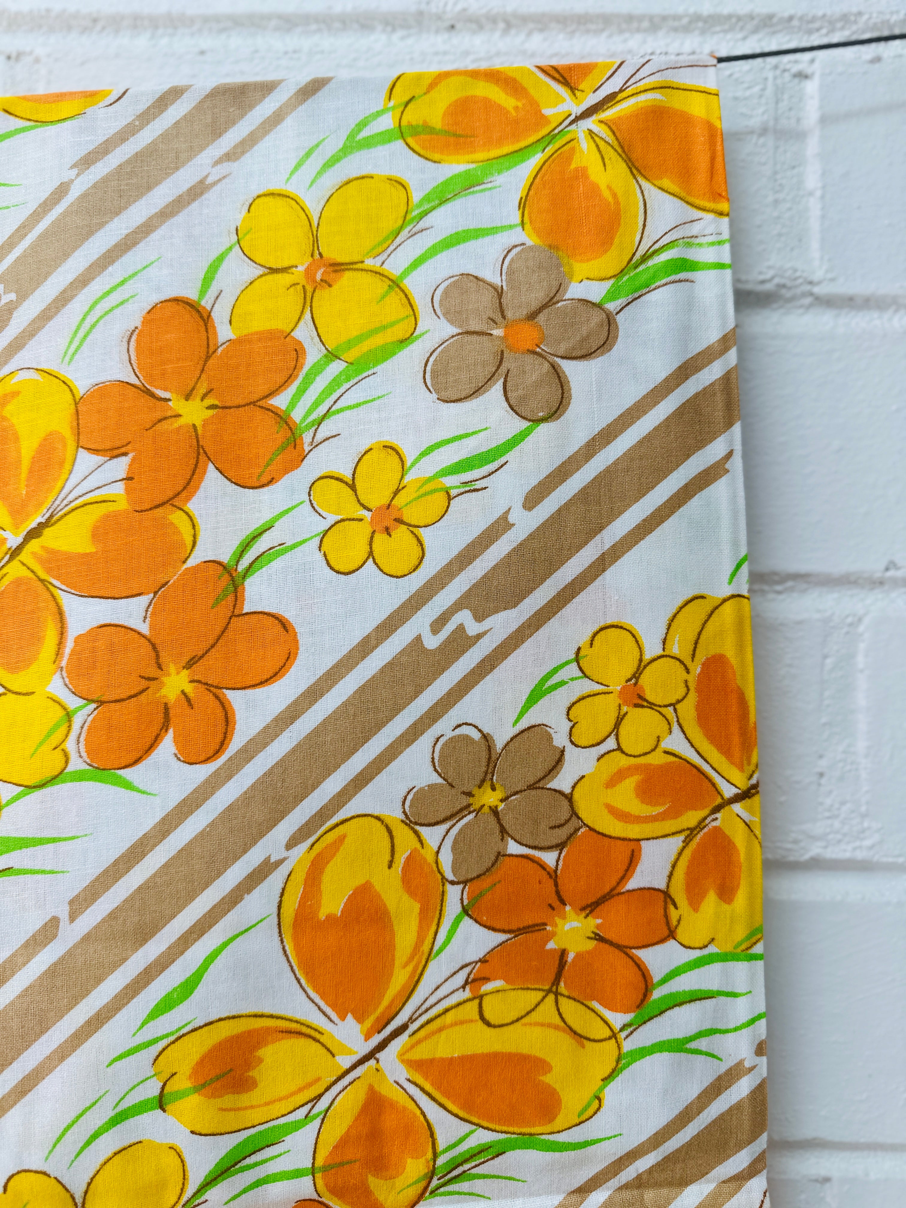 240cms Amazing All Cotton Vintage FABRIC Unused