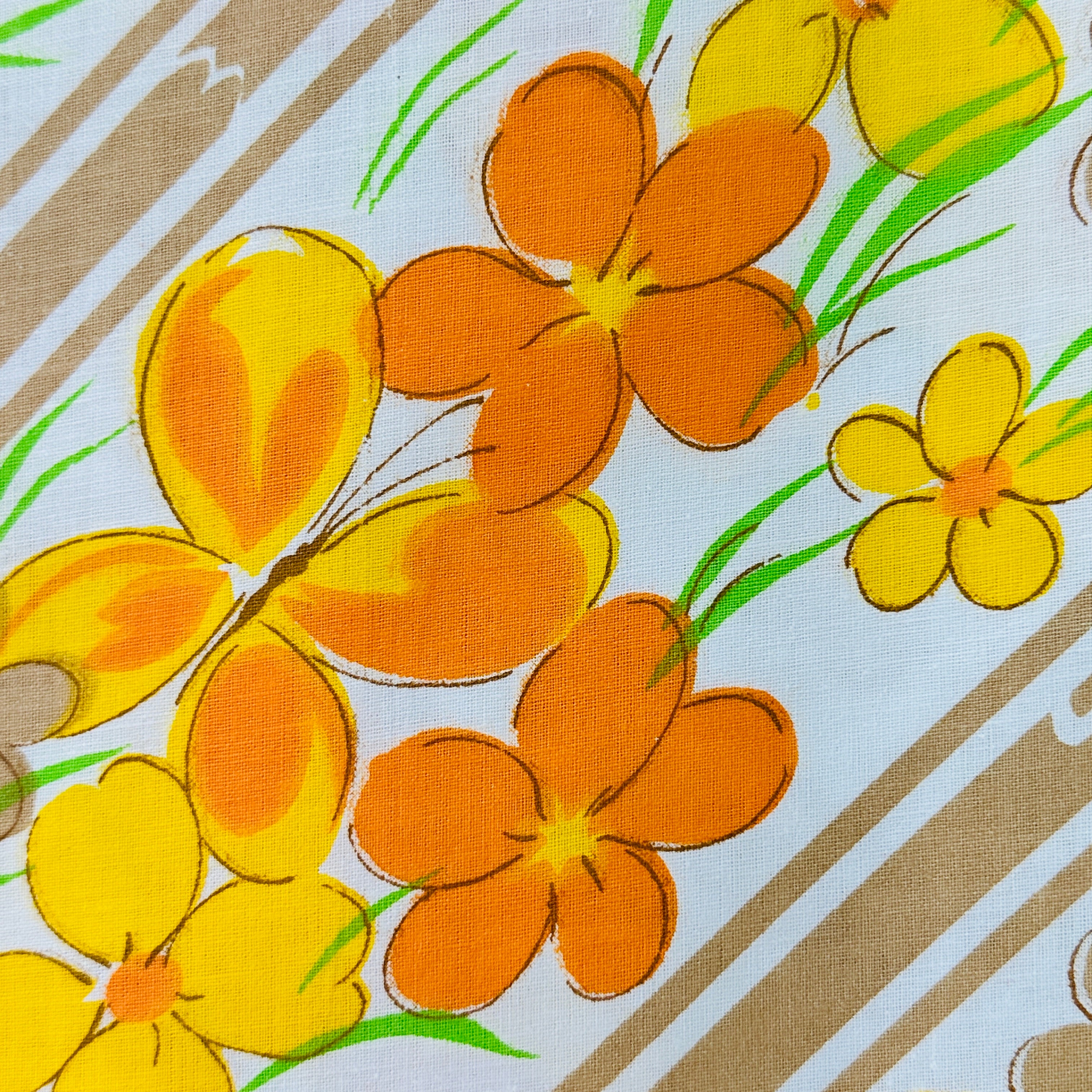 240cms Amazing All Cotton Vintage FABRIC Unused