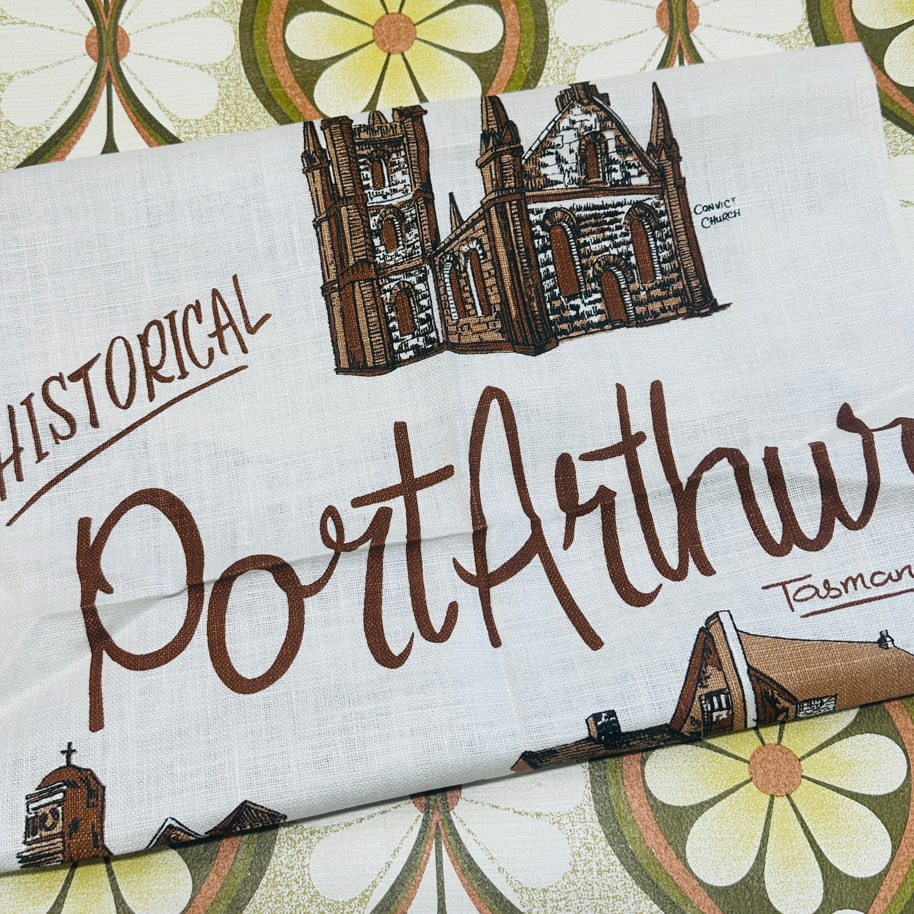 Port Arthur Vintage Tea Towel Unused