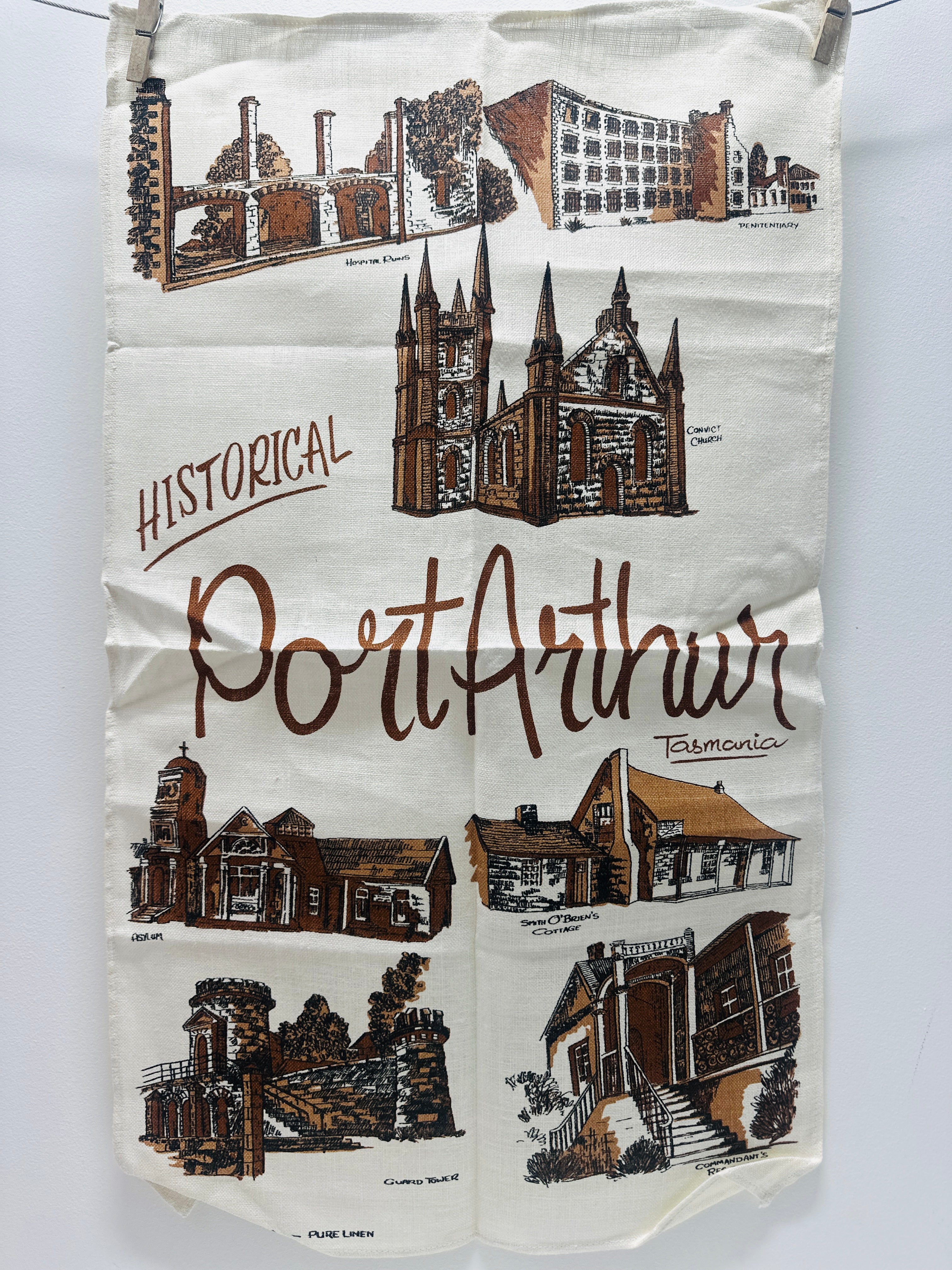 Port Arthur Vintage Tea Towel Unused