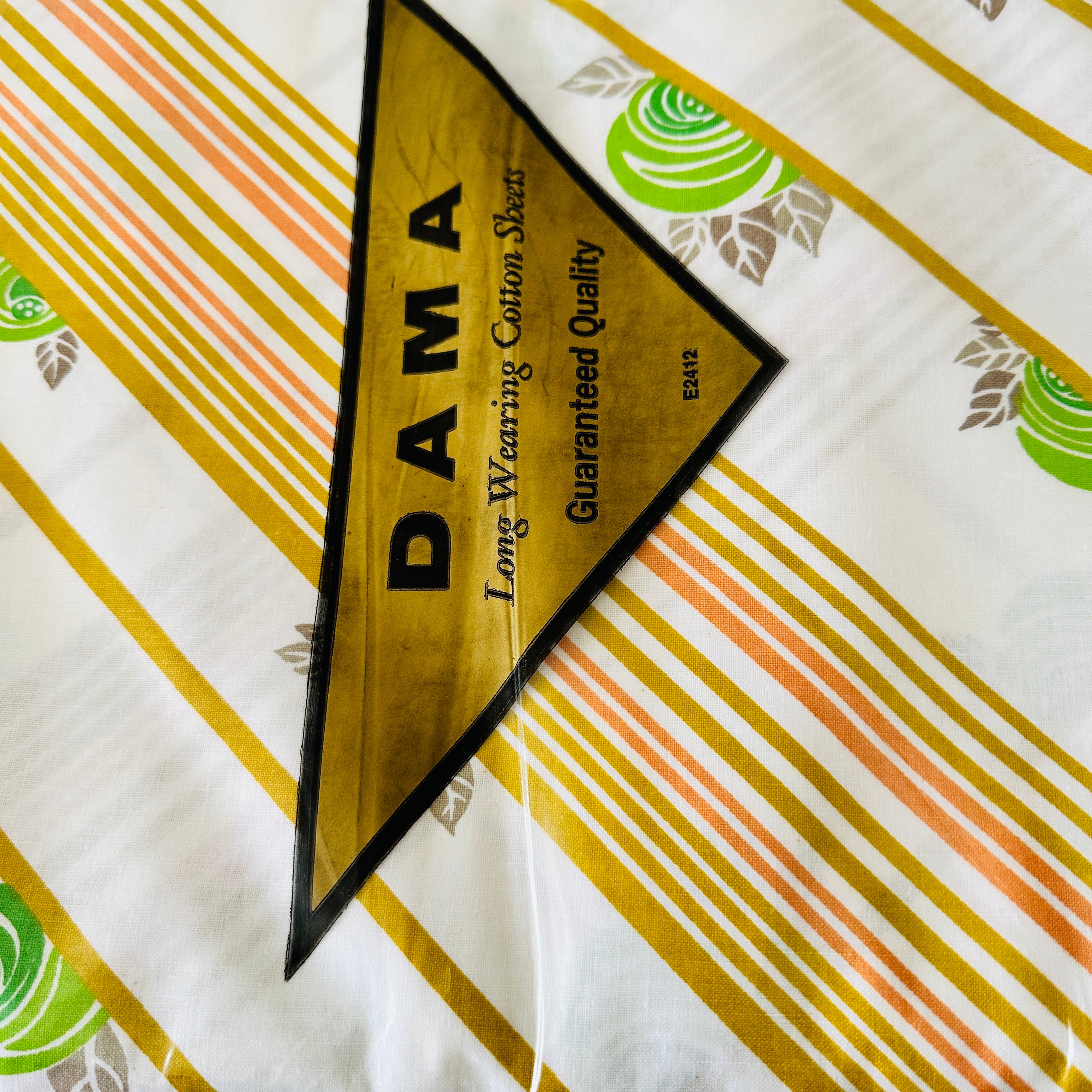 254cms UNUSED Cotton Sheet Fabric RETRO Sewing