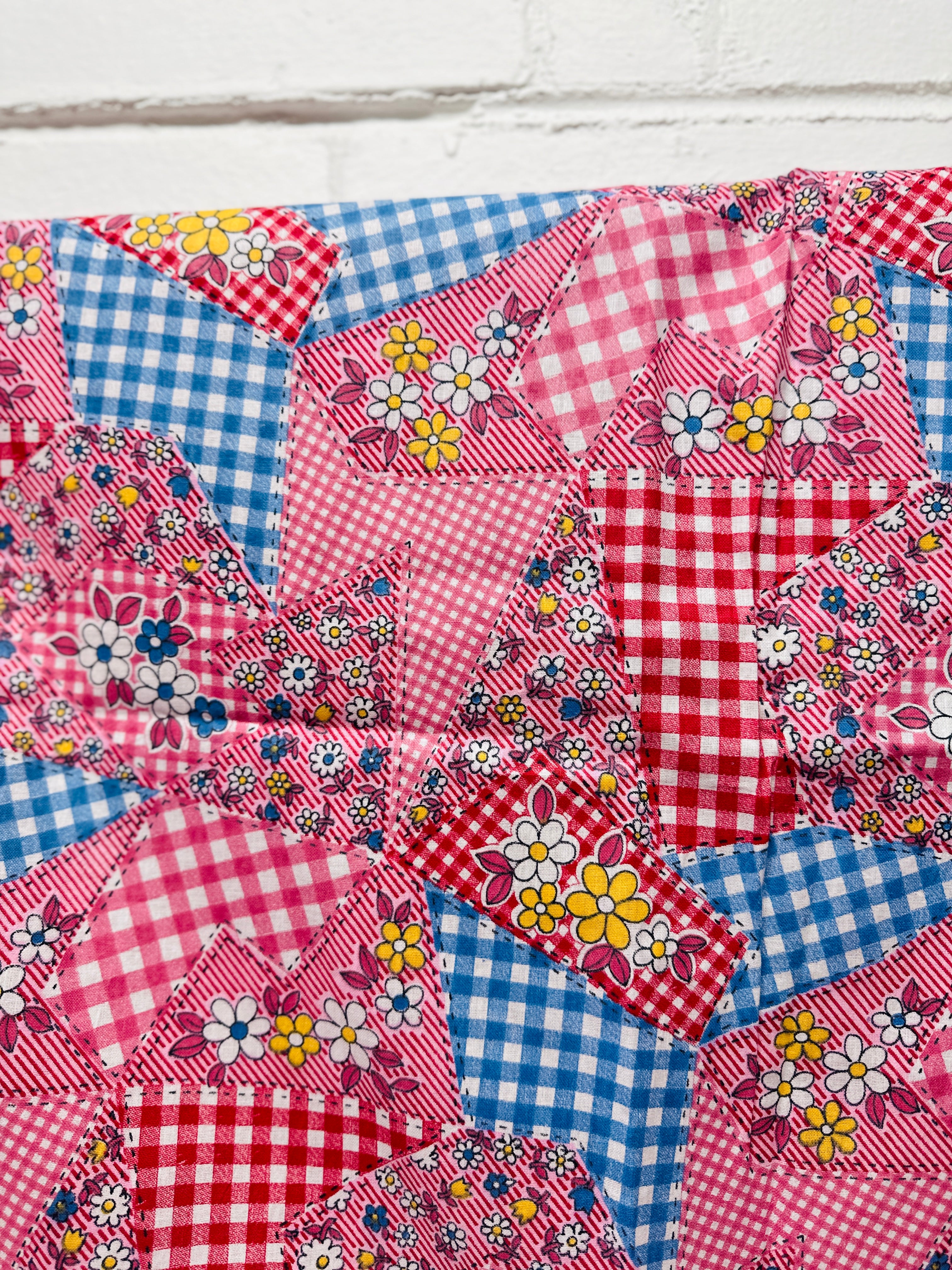 170cms Adorable Pink & Red Floral Fabric CRAFT