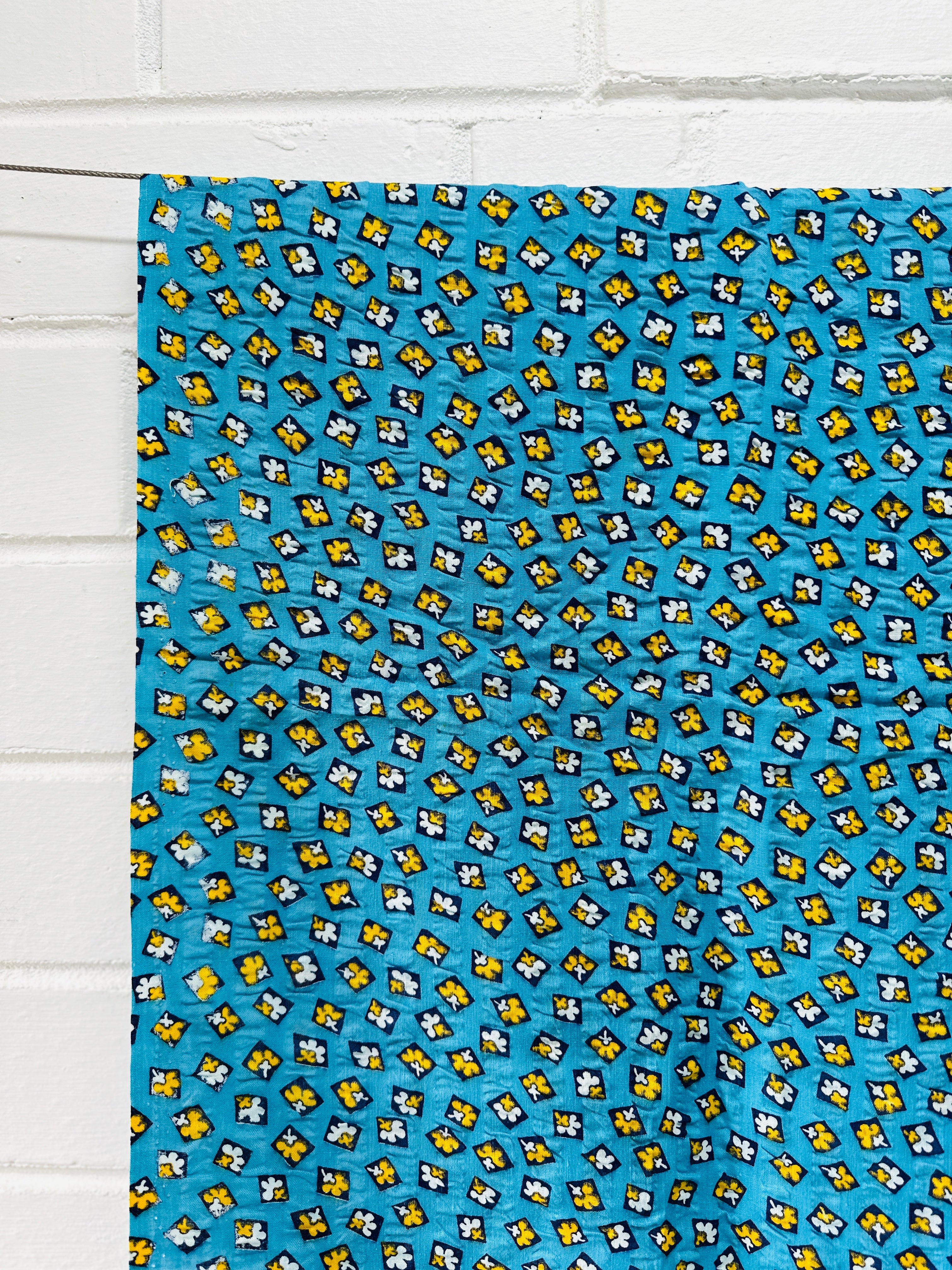 90cms Pretty Blue Floral Print