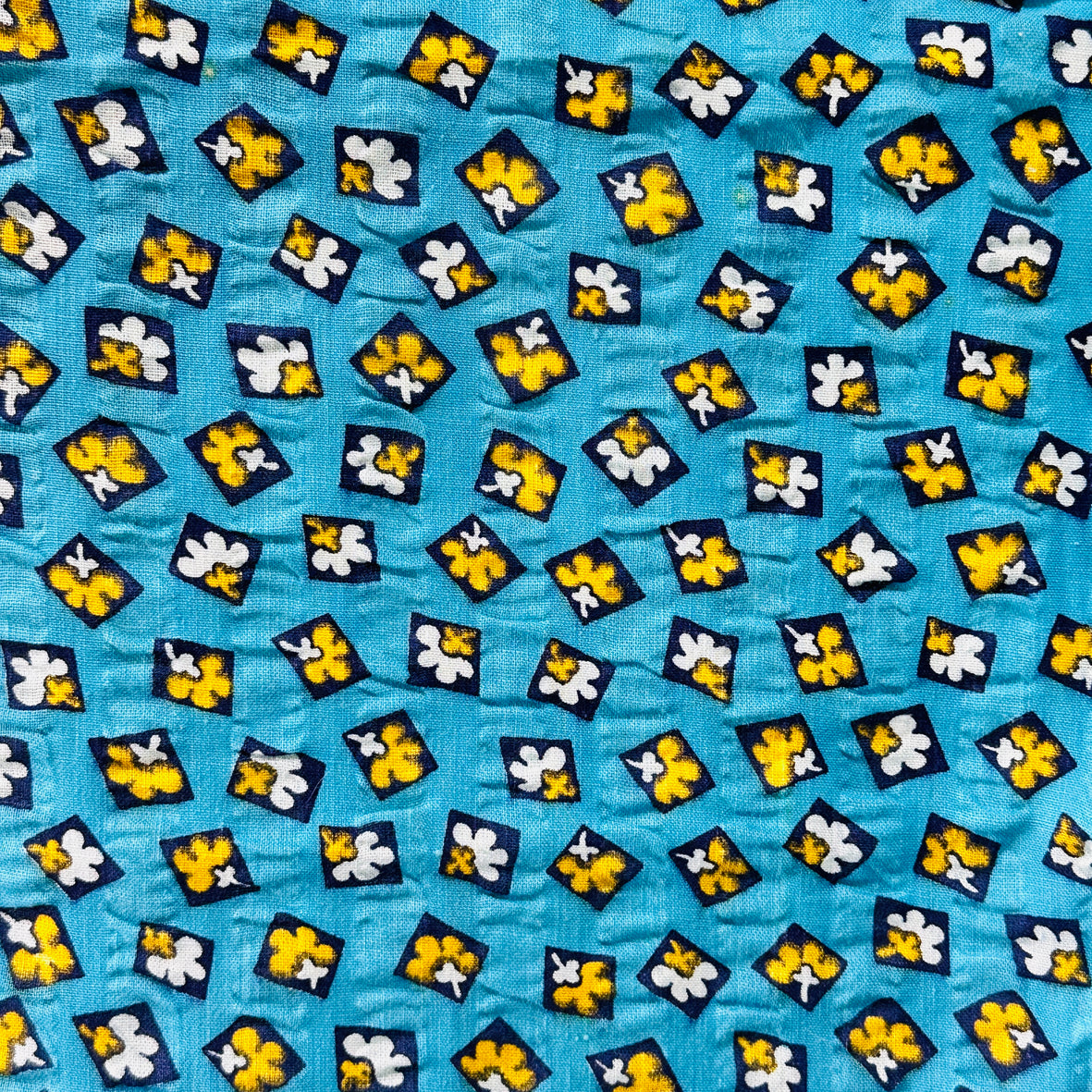 90cms Pretty Blue Floral Print