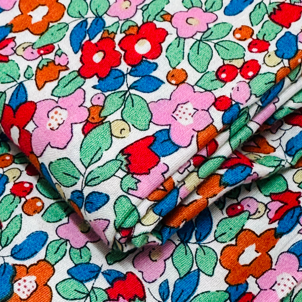 250cms Beautiful Bright Floral Cotton Fabric