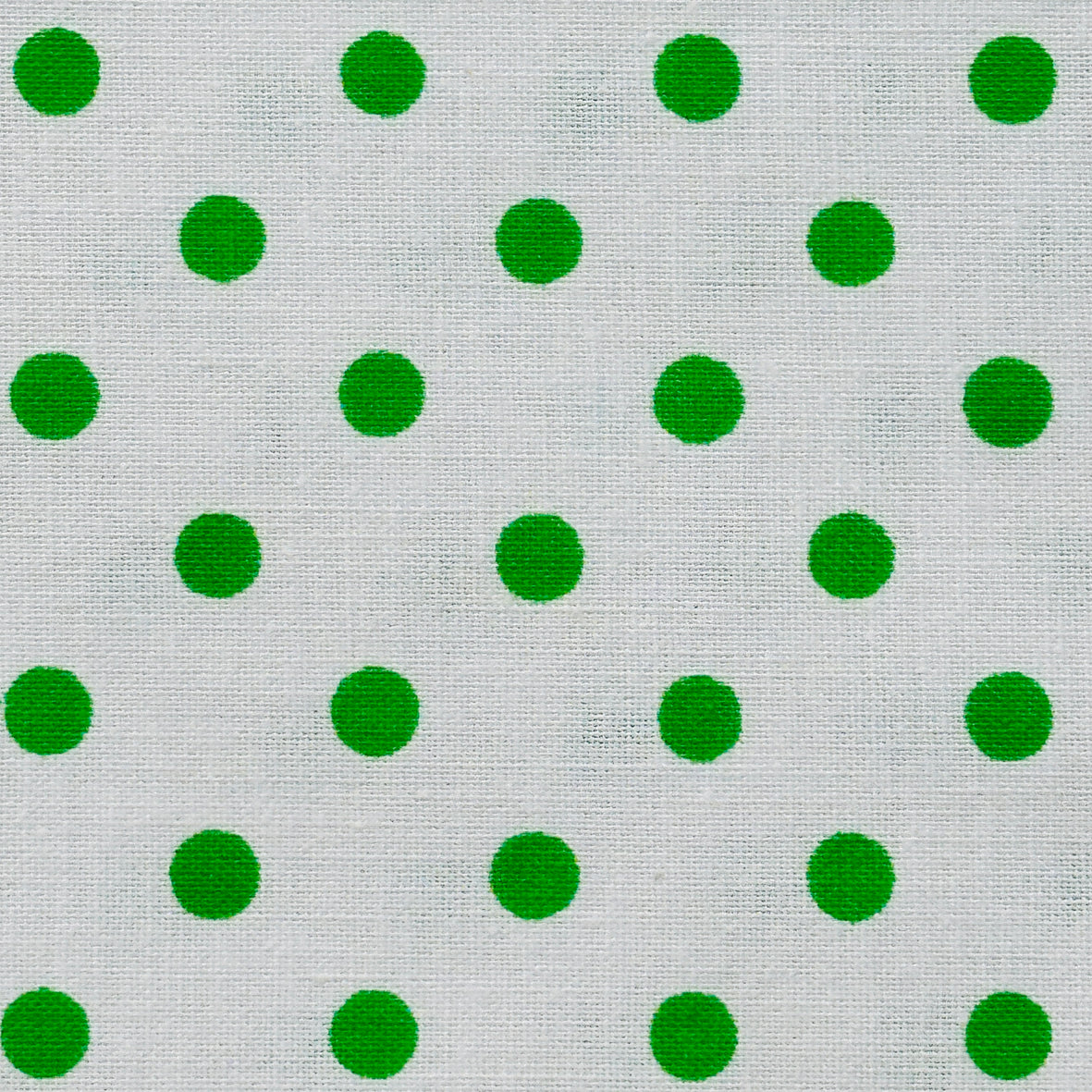 160cms Cute Green & White Polka Dot Fabric