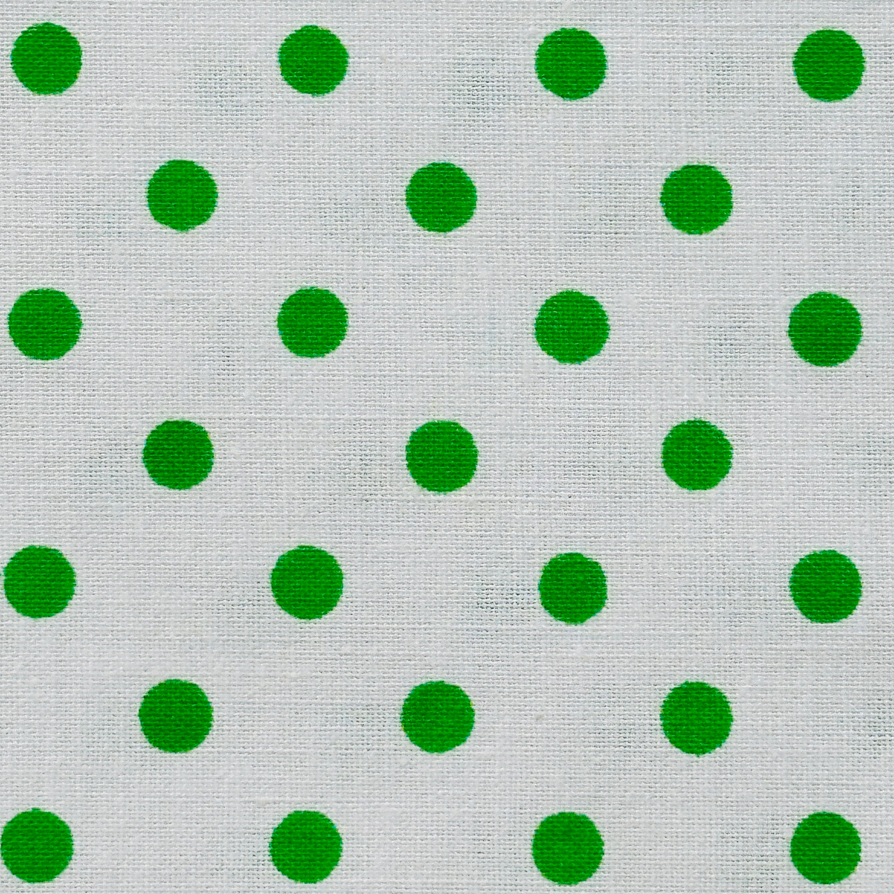 160cms Cute Green & White Polka Dot Fabric