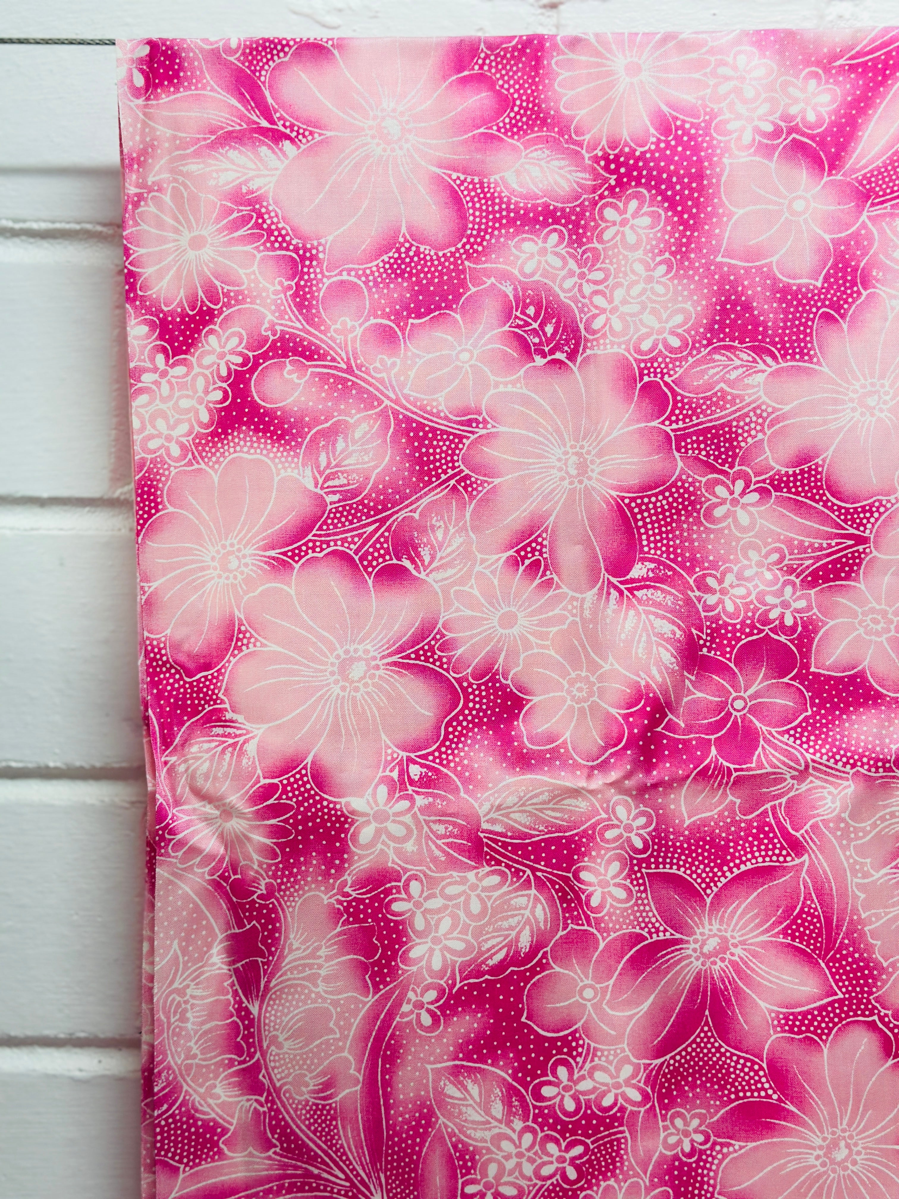 300cms Pretty Pink Large Floral Print