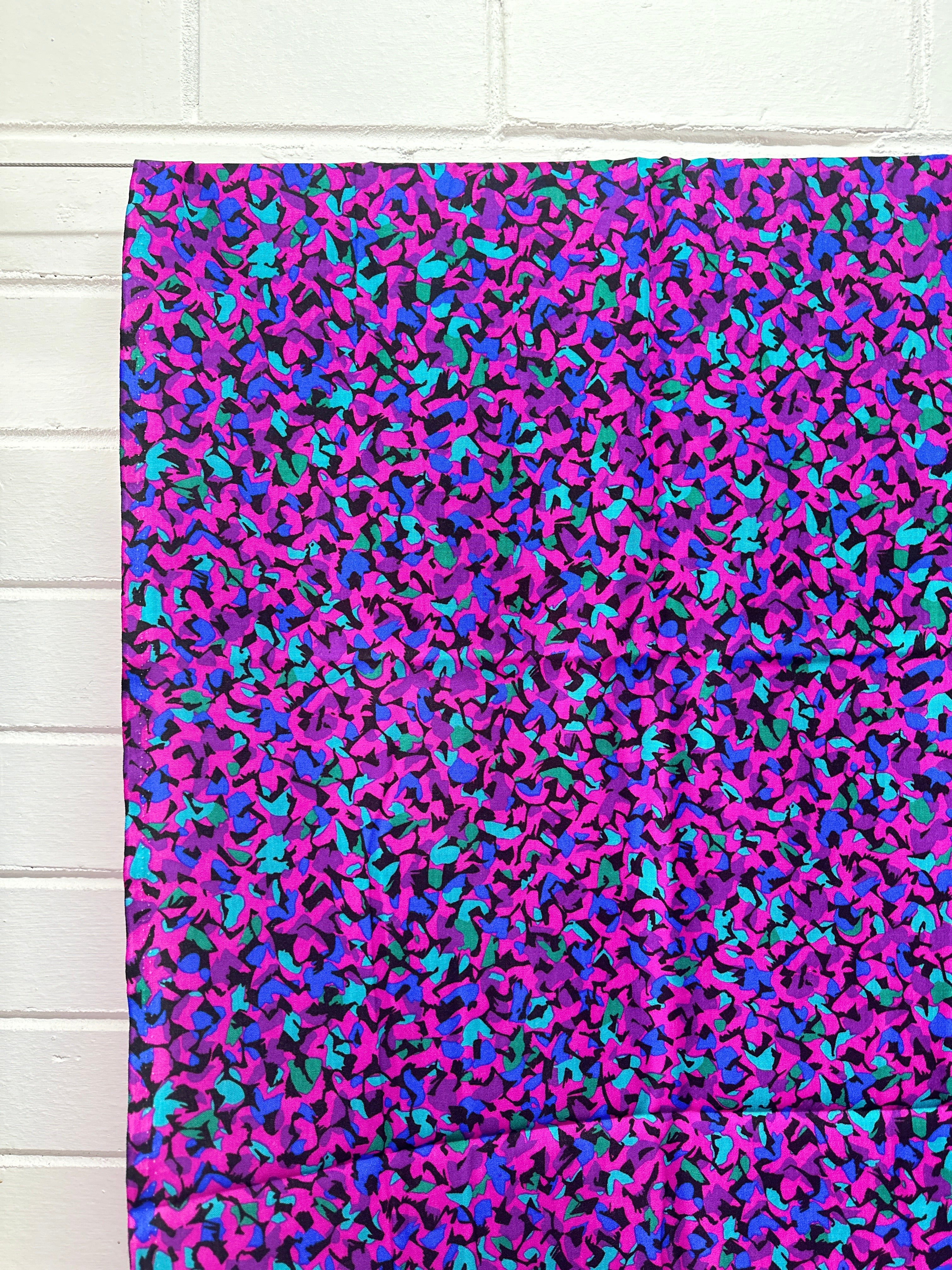 200cms SELWYN Bright Purple & Blue Fabric