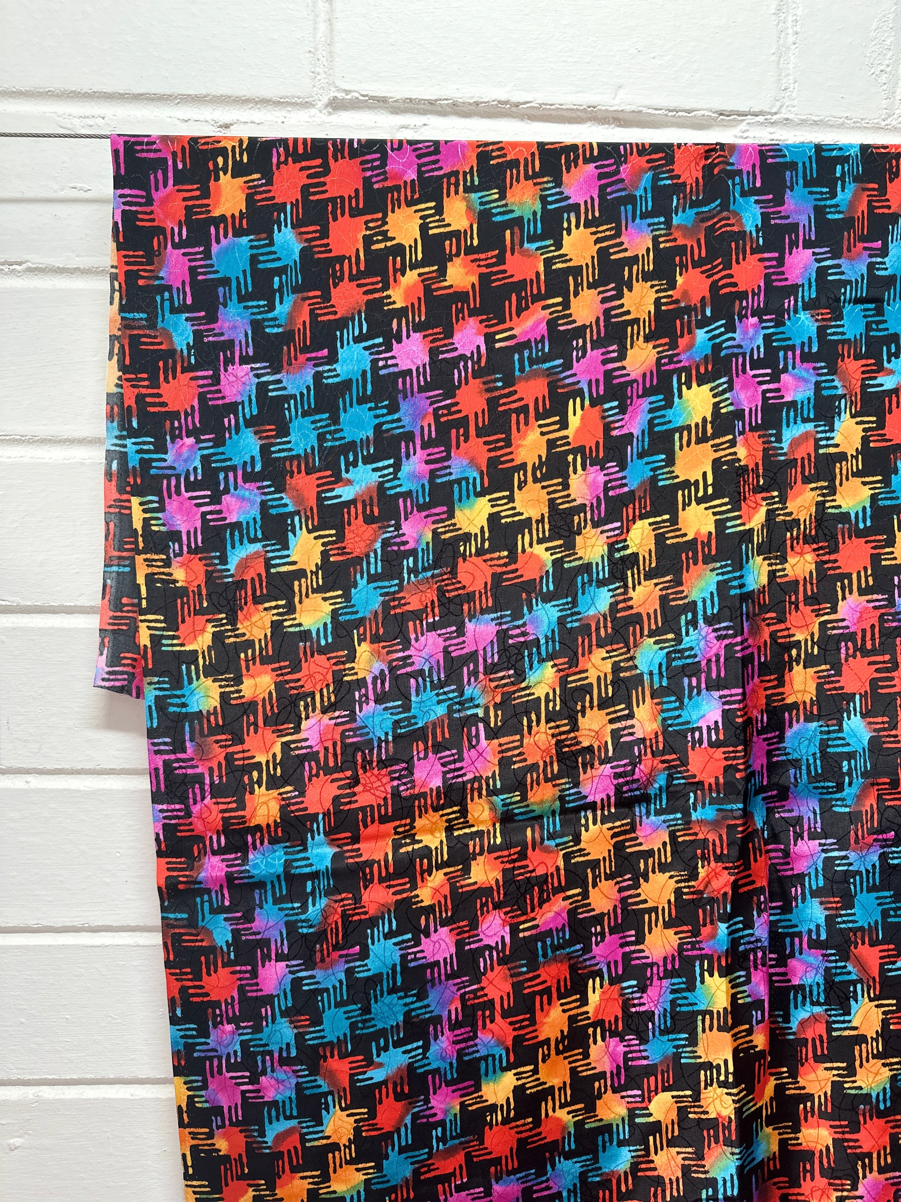 245cms BEAUTIFUL Cezzanne Bright Abstract Fabric