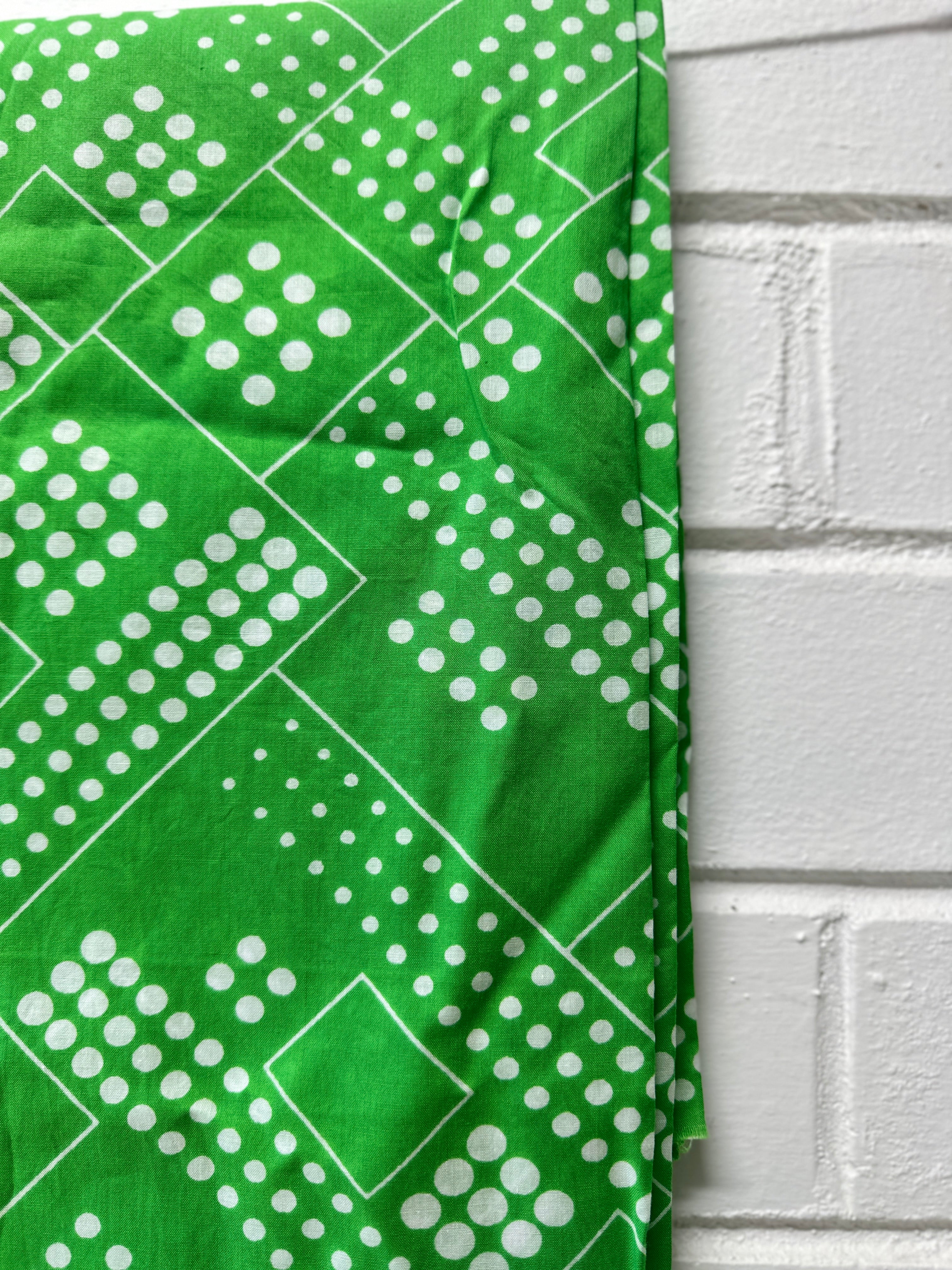 270cms Cute Light Weight Green Vintage FABRIC