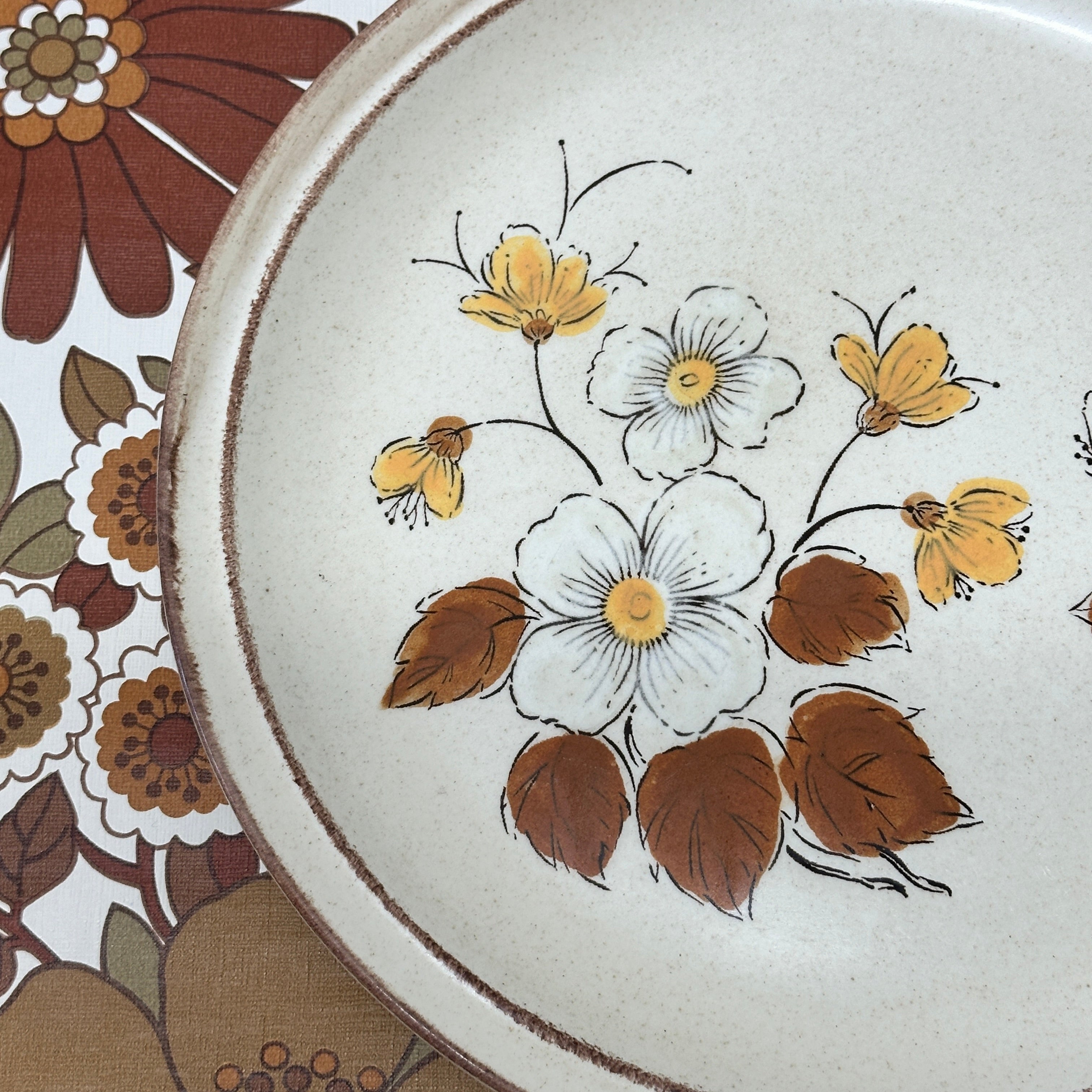 Sweet Floral Vintage Plate