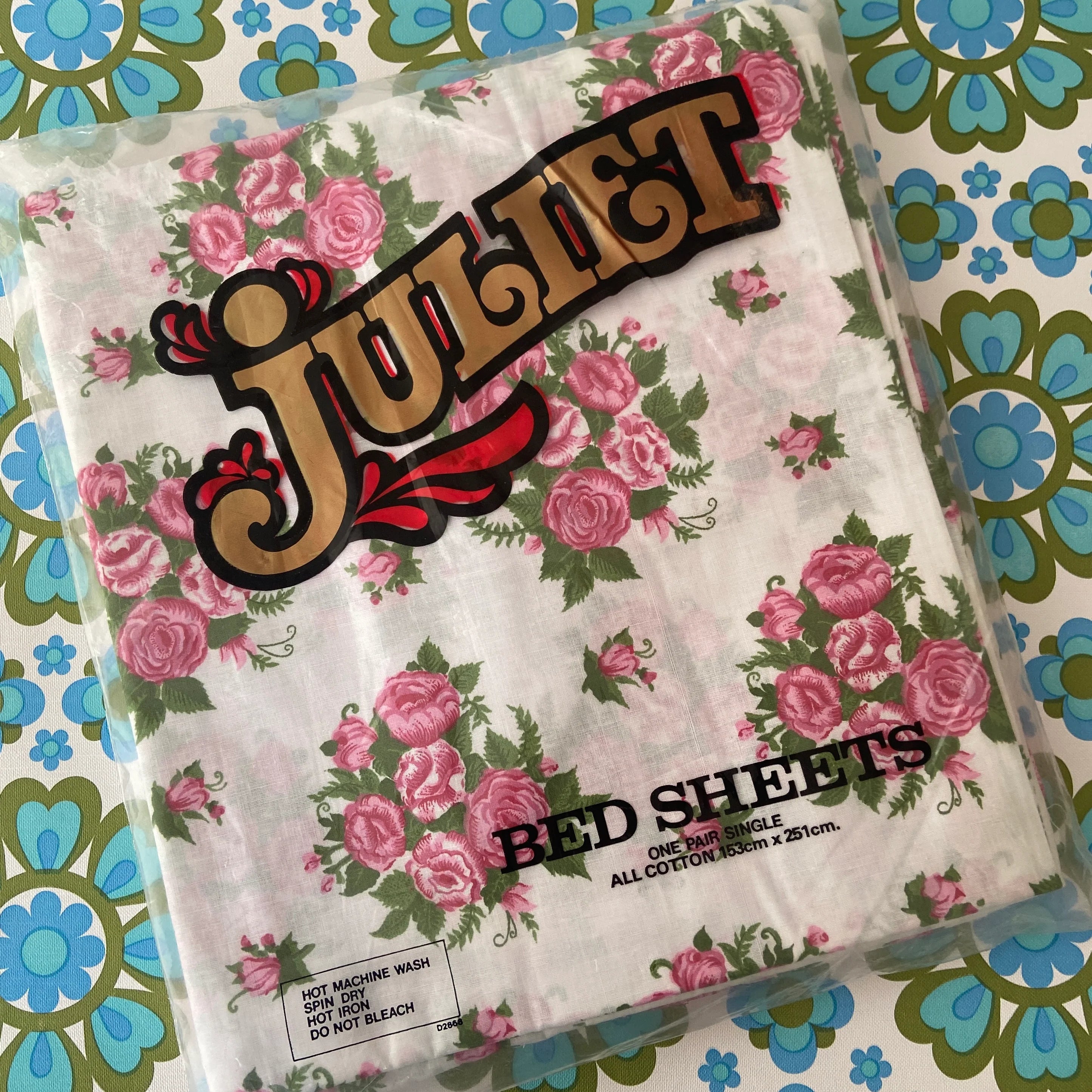 251cms JULIET Sheets UNUSED Retro Cotton Sheet