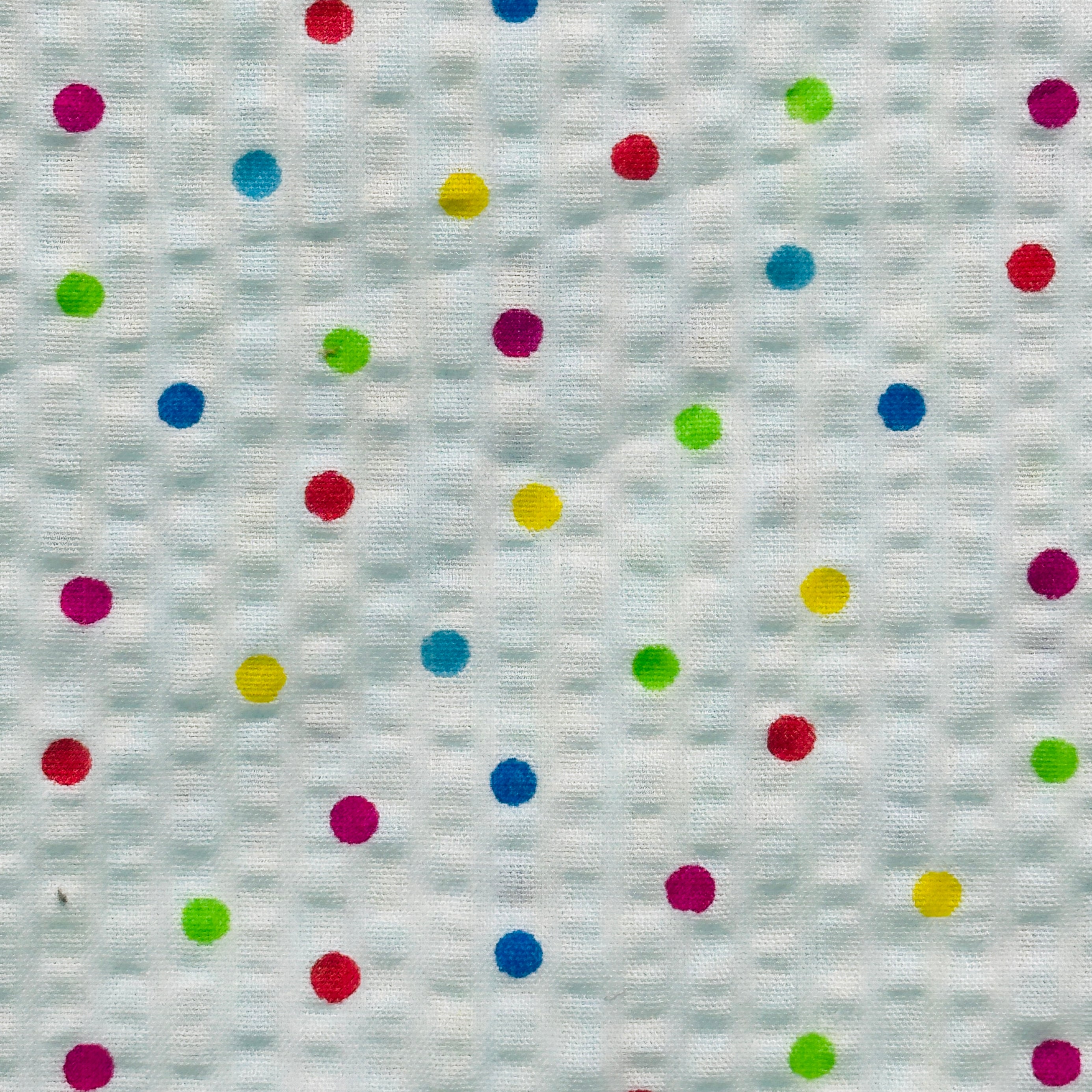 240cms Cute Blue Polka Dot Cotton Fabric
