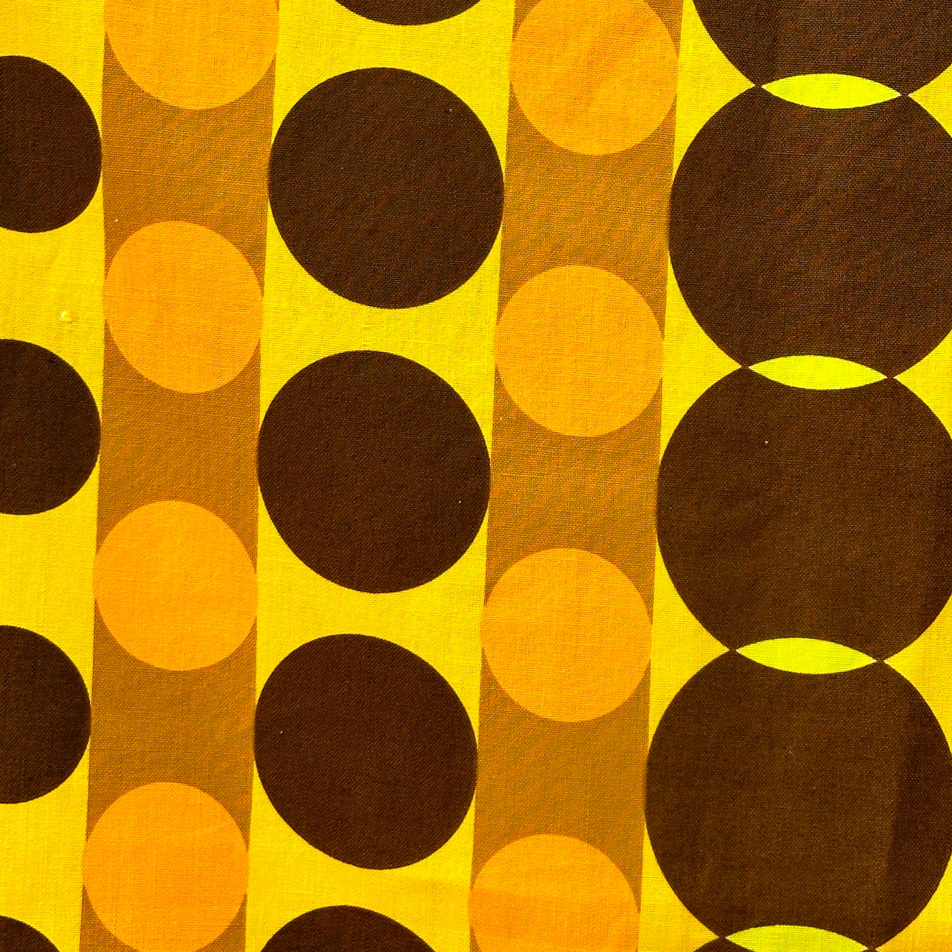 180cms Vintage Retro Sonata Fabric Curtain Panel
