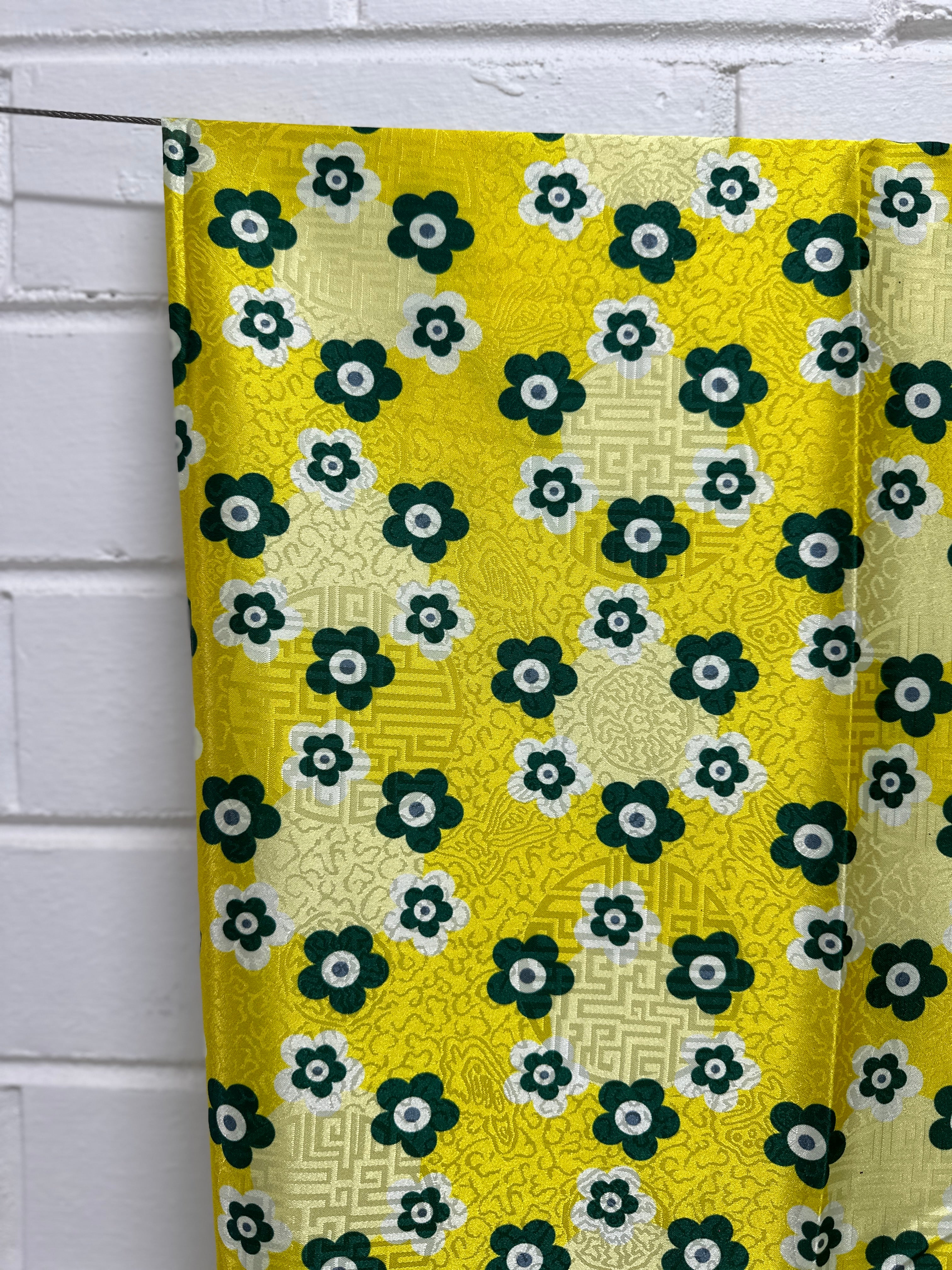 390cms Silk Floral Fabric Dress Making