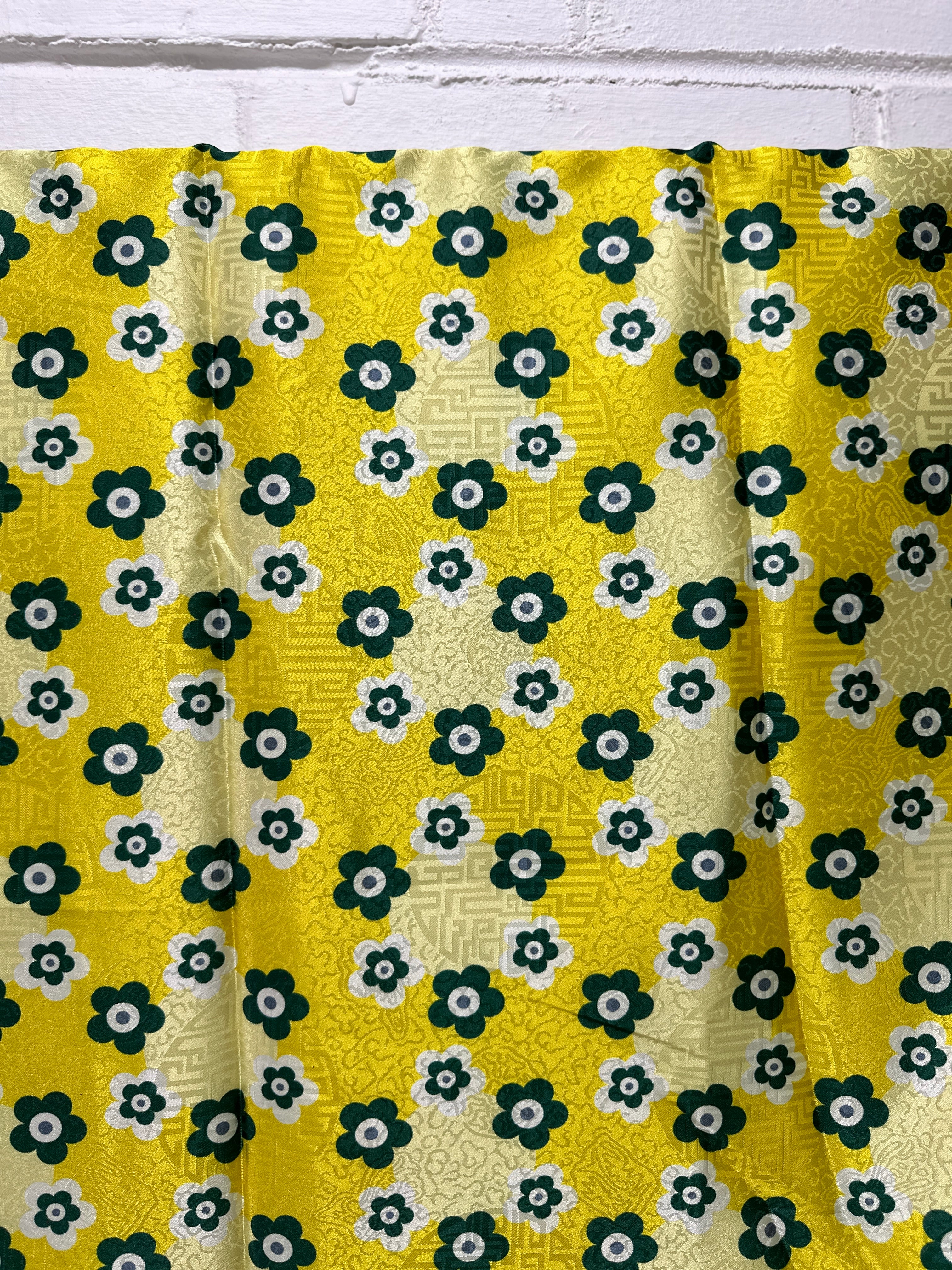 390cms Silk Floral Fabric Dress Making