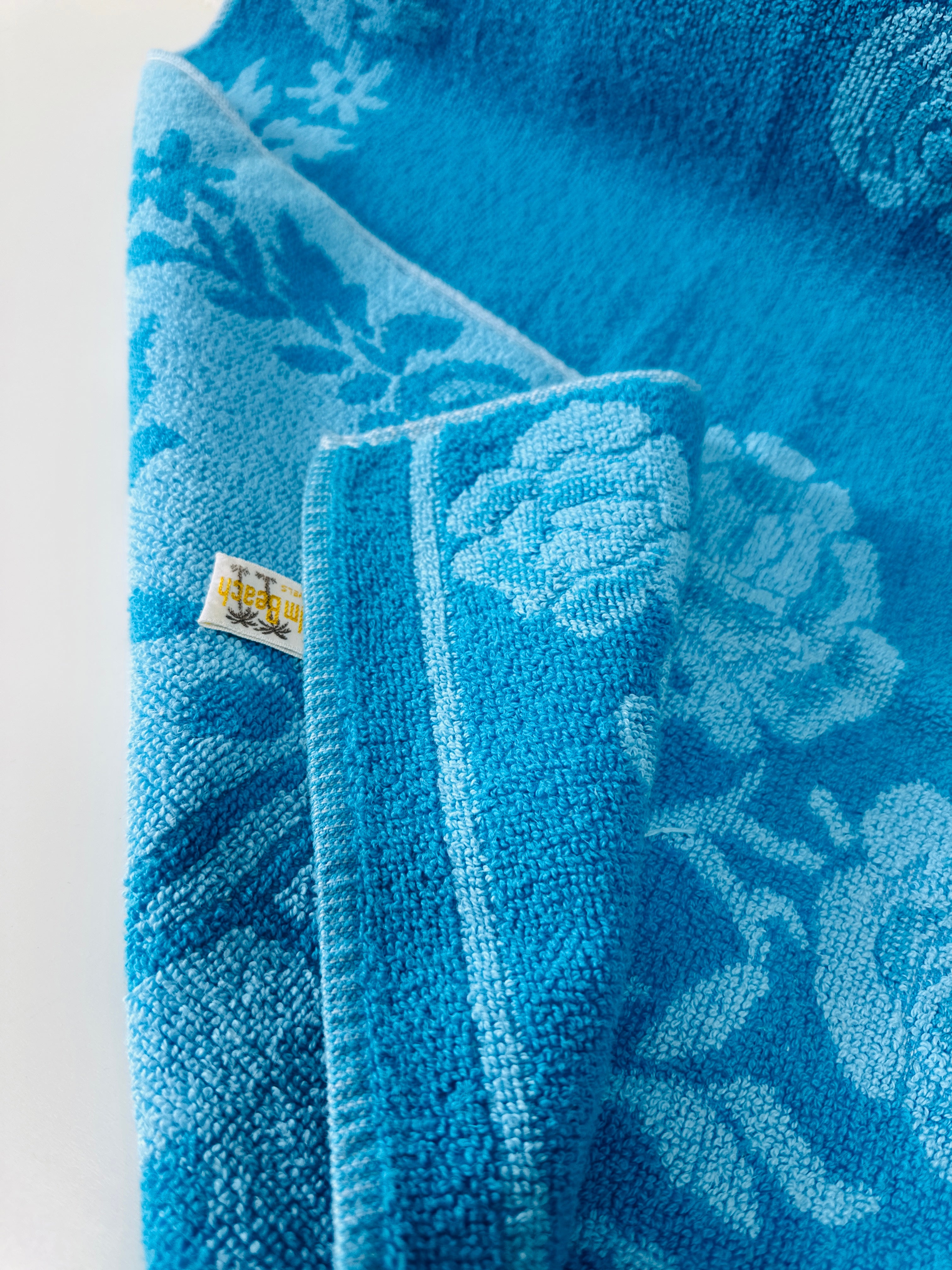 PALM BEACH Vintage Towel Blue