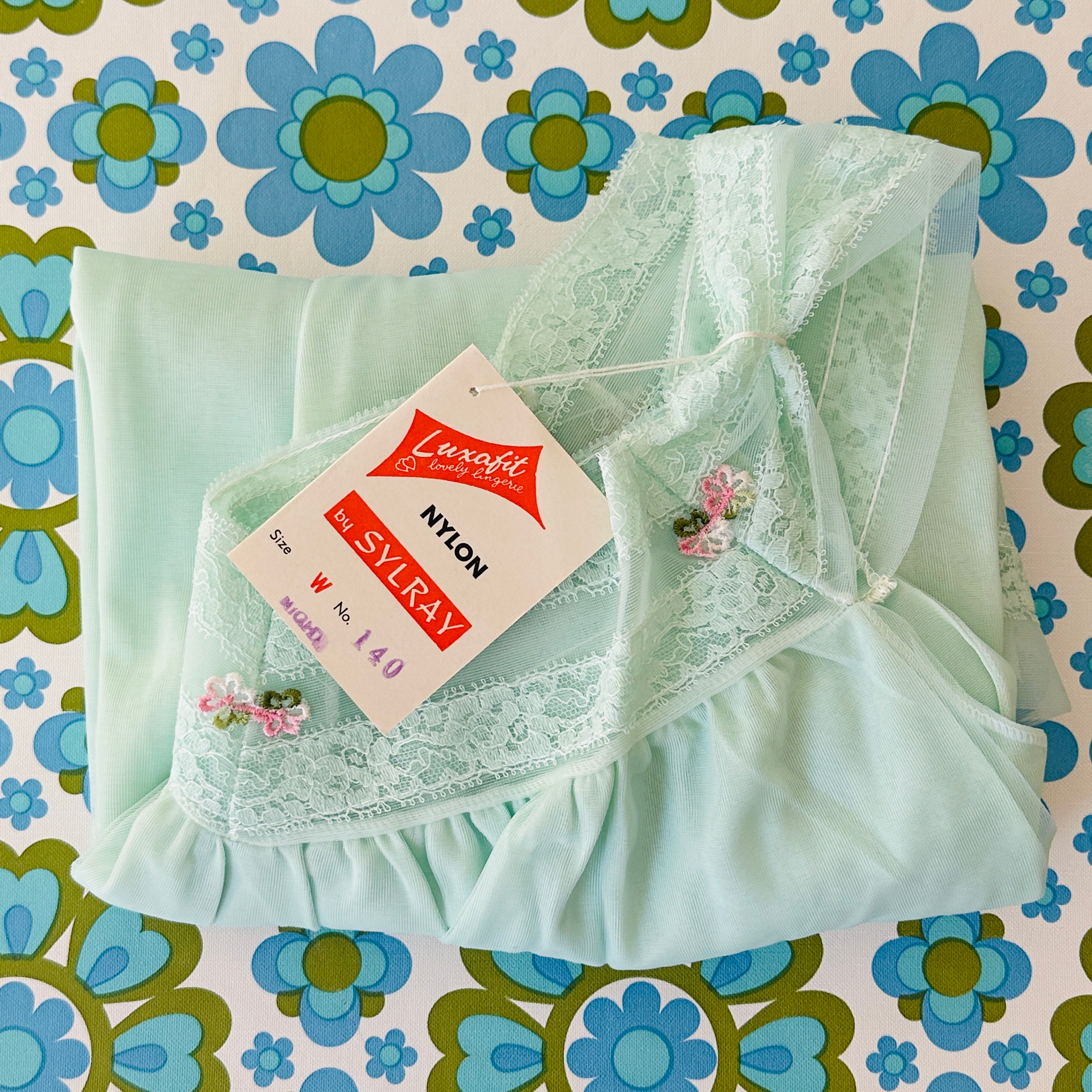 Peppermint Green Dress Nightie Photo Shoot W Tags NOS