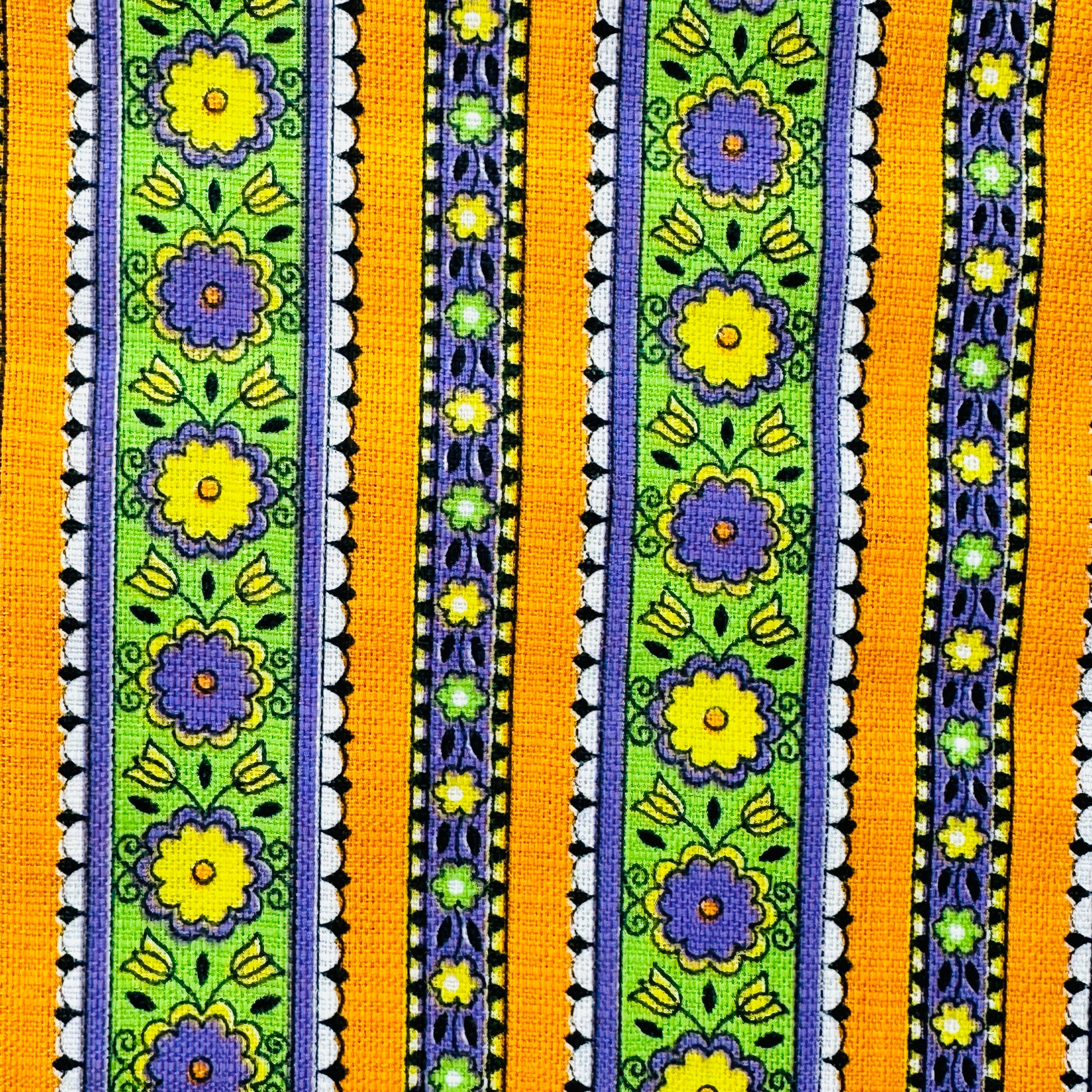 200cms STUNNING Vintage Cotton Fabric