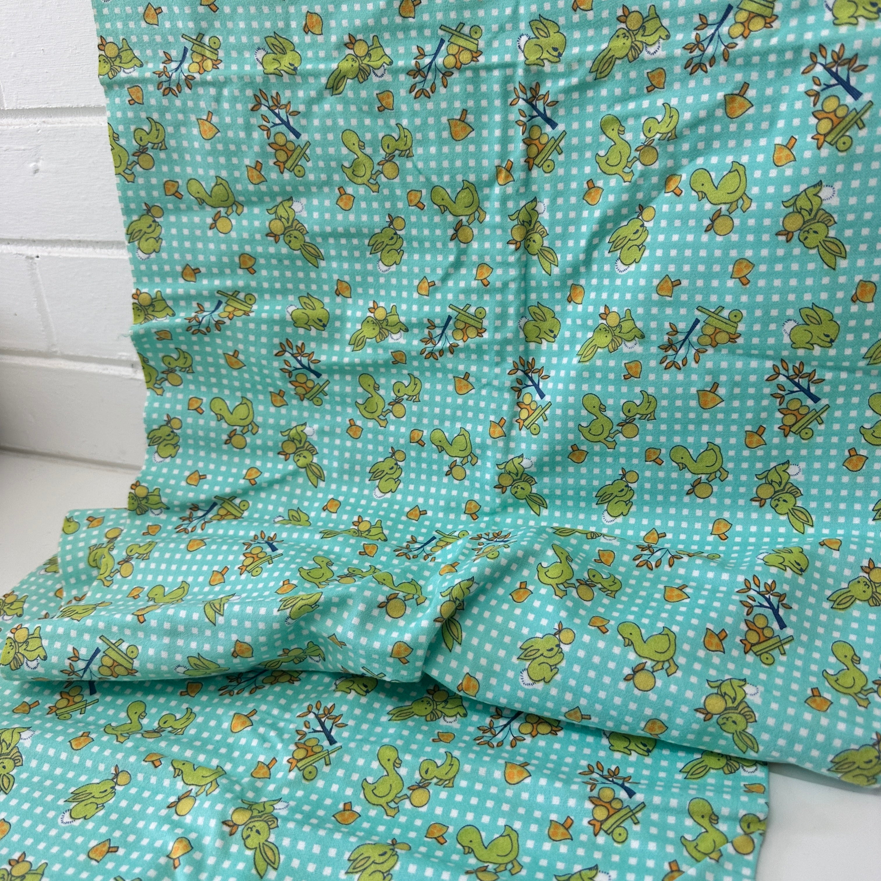 Retro Novelty Children's Fabric Flannelette