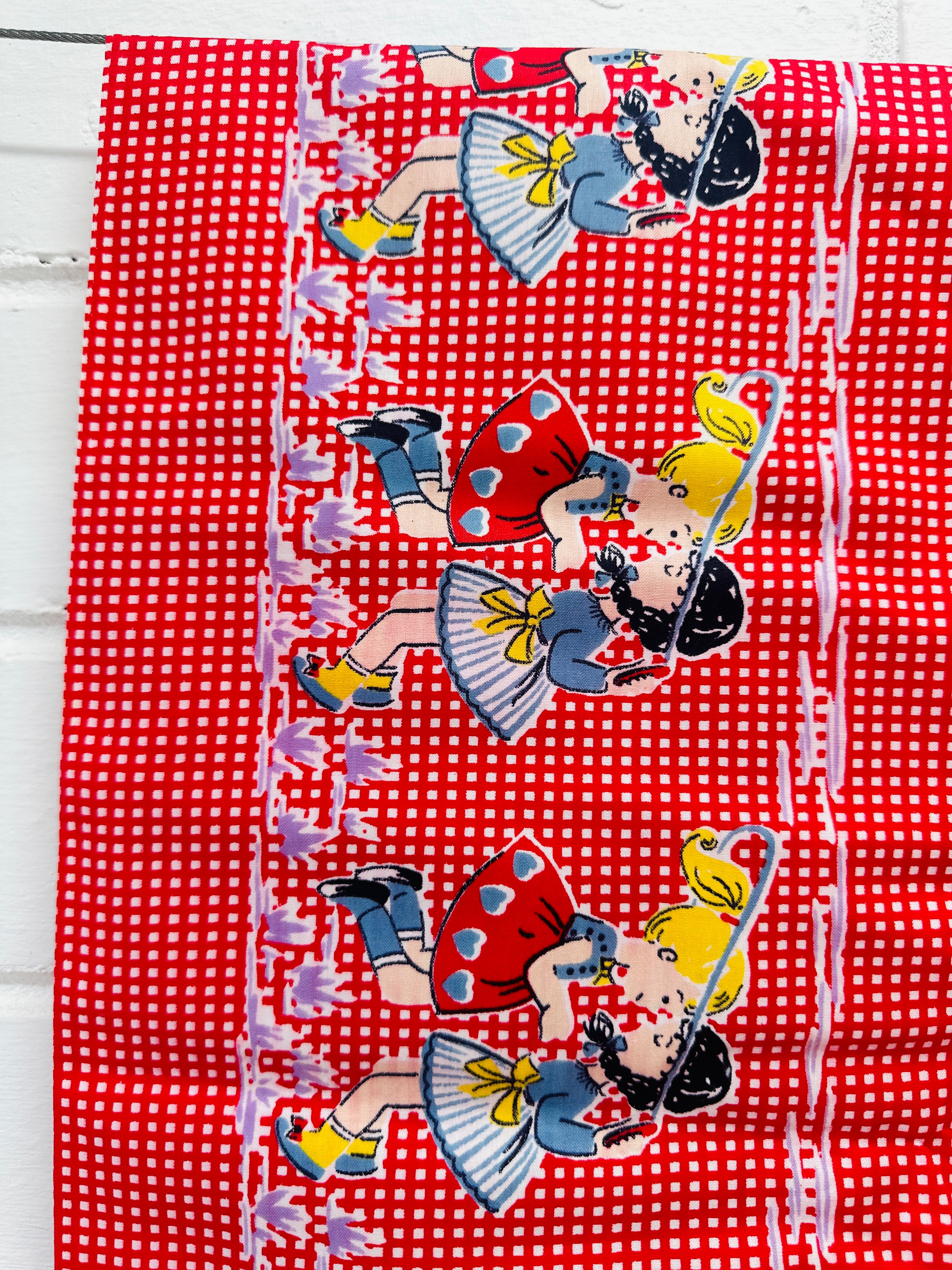 200cms Red Children's Novelty Fabric