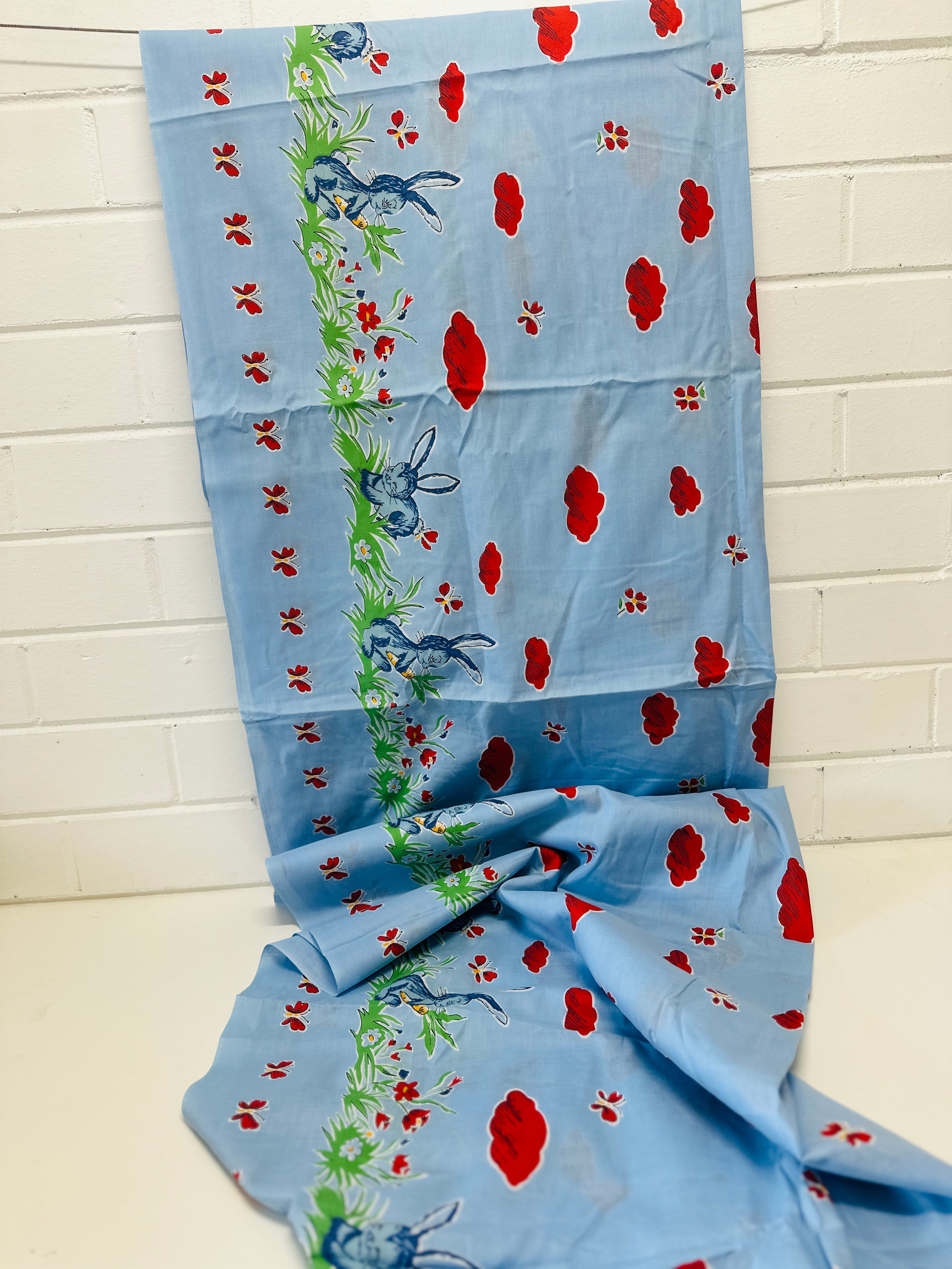 350cms Rabbits Children's Vintage Novelty Fabric