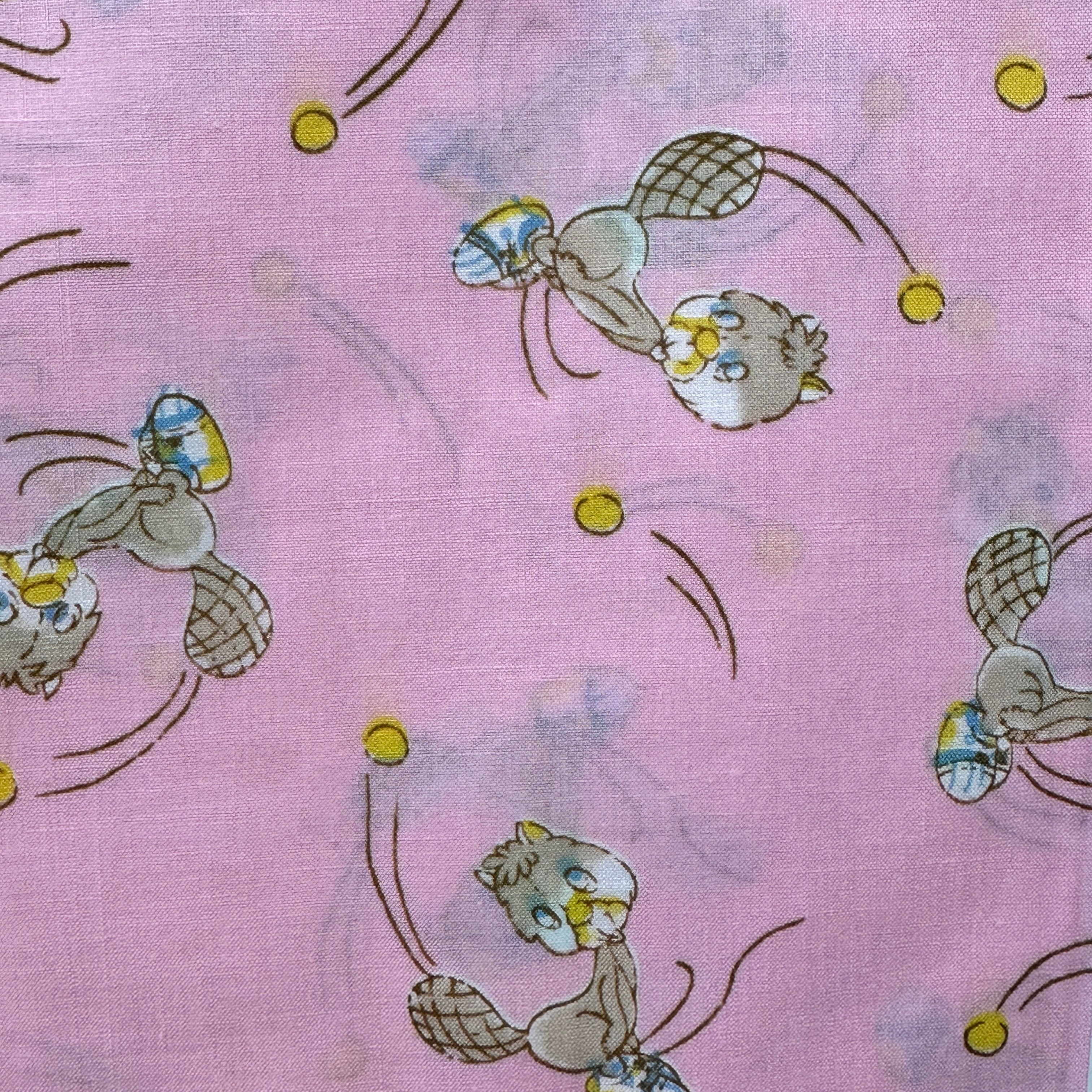 240cms Children's Vintage Pink Cats
